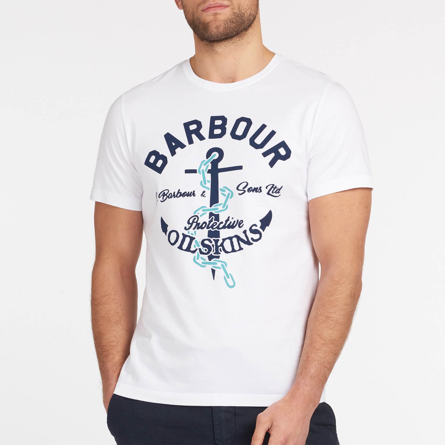 Barbour Heritage Men's Amble T-Shirt - White