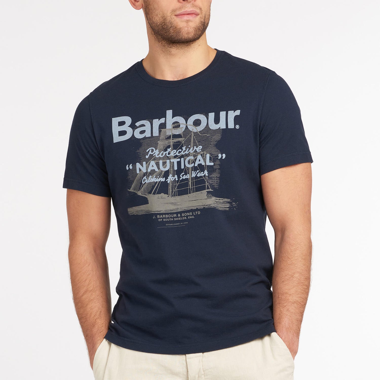 Barbour Heritage Men's Vessel T-Shirt - Navy