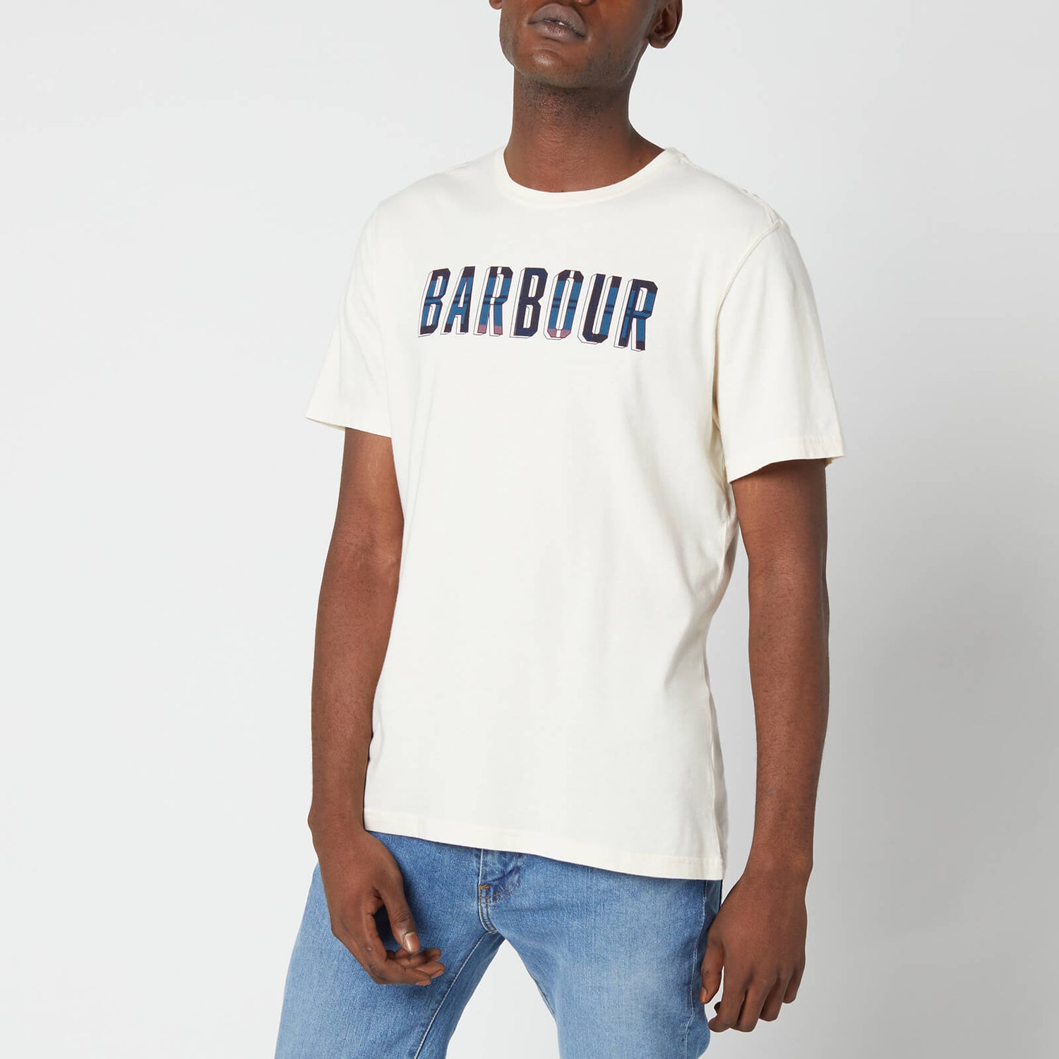 Barbour Heritage Men's Lomand Logo T-Shirt - Antique White
