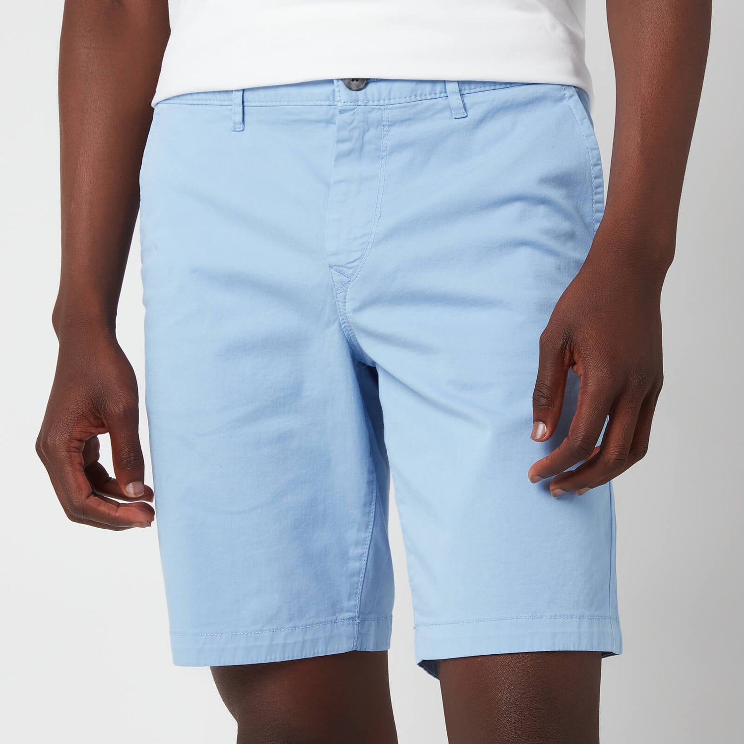 BOSS Casual Men's Slim Fit Shorts - Open Blue