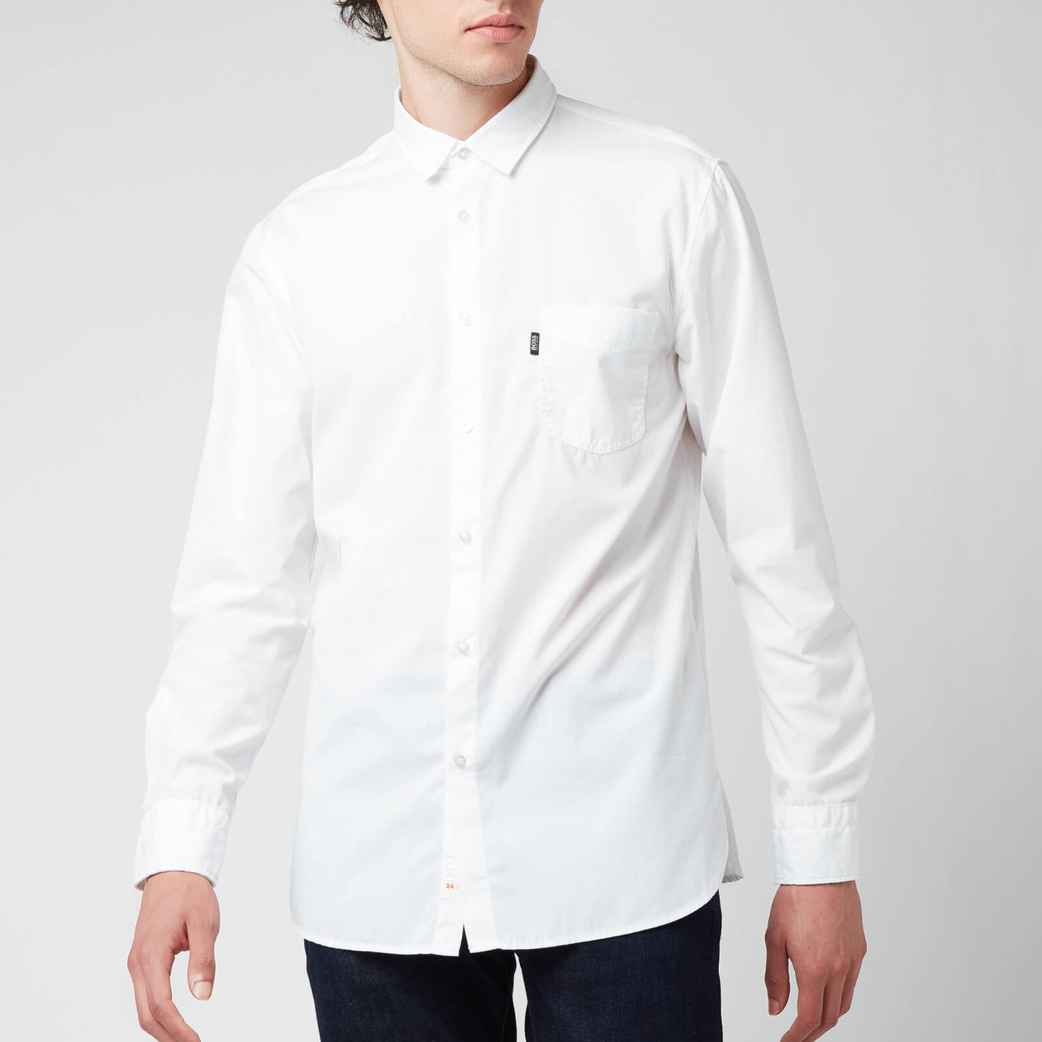 BOSS Orange Men's Magneton 1 Long Sleeve Shirt - White