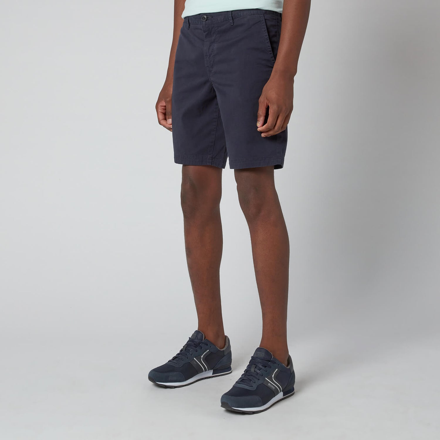 BOSS Casual Men's Slim Fit Shorts - Dark Blue
