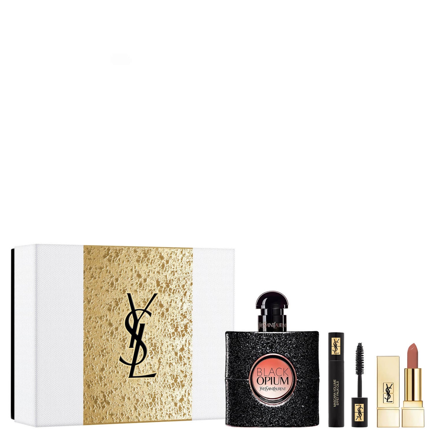 Set cadeau Yves Saint Laurent Black Opium Eau de Parfum et Icônes de maquillage
