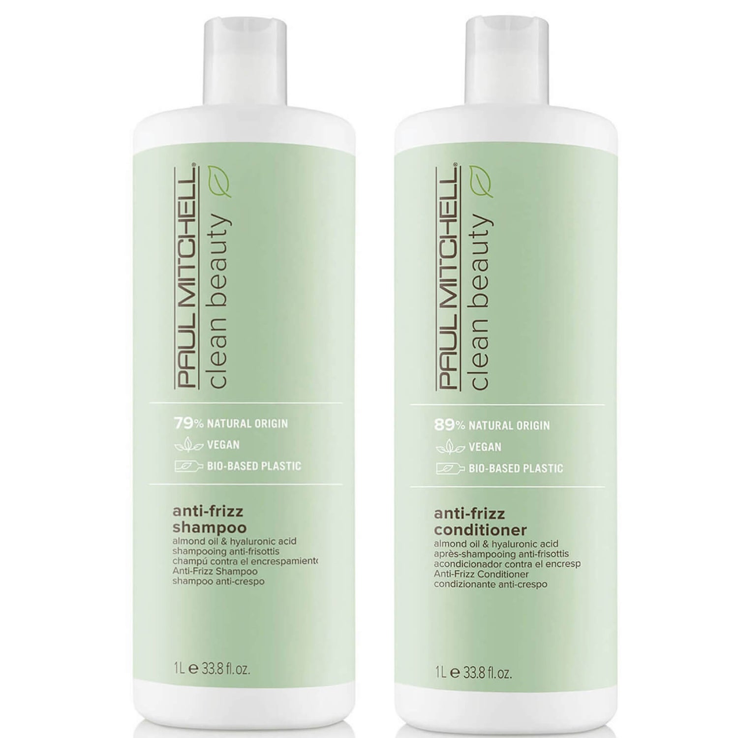 Paul Mitchell Clean Beauty Anti-Frizz Shampoo and Conditioner Supersize Set