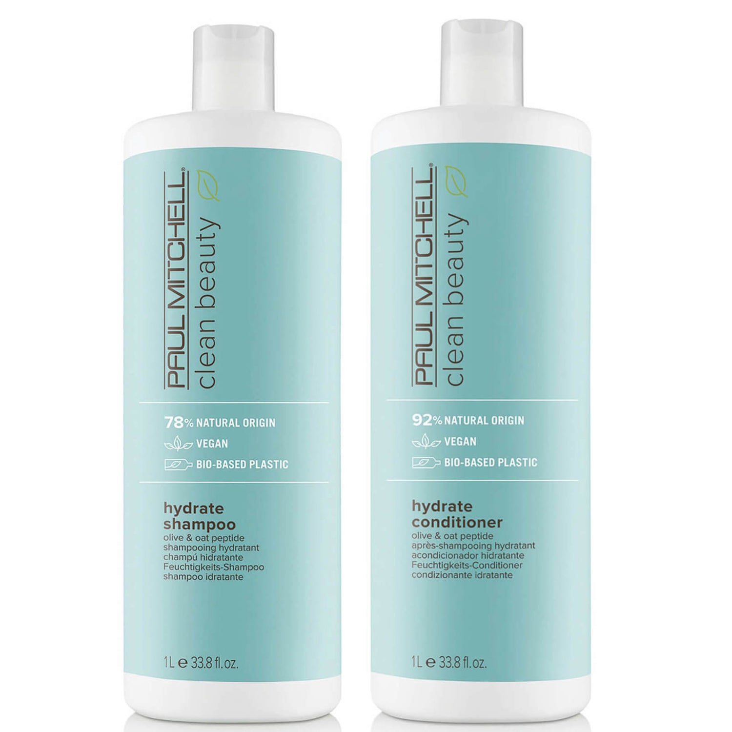 Paul Mitchell Clean Beauty Hydrate Shampoo and Conditioner Supersize Set