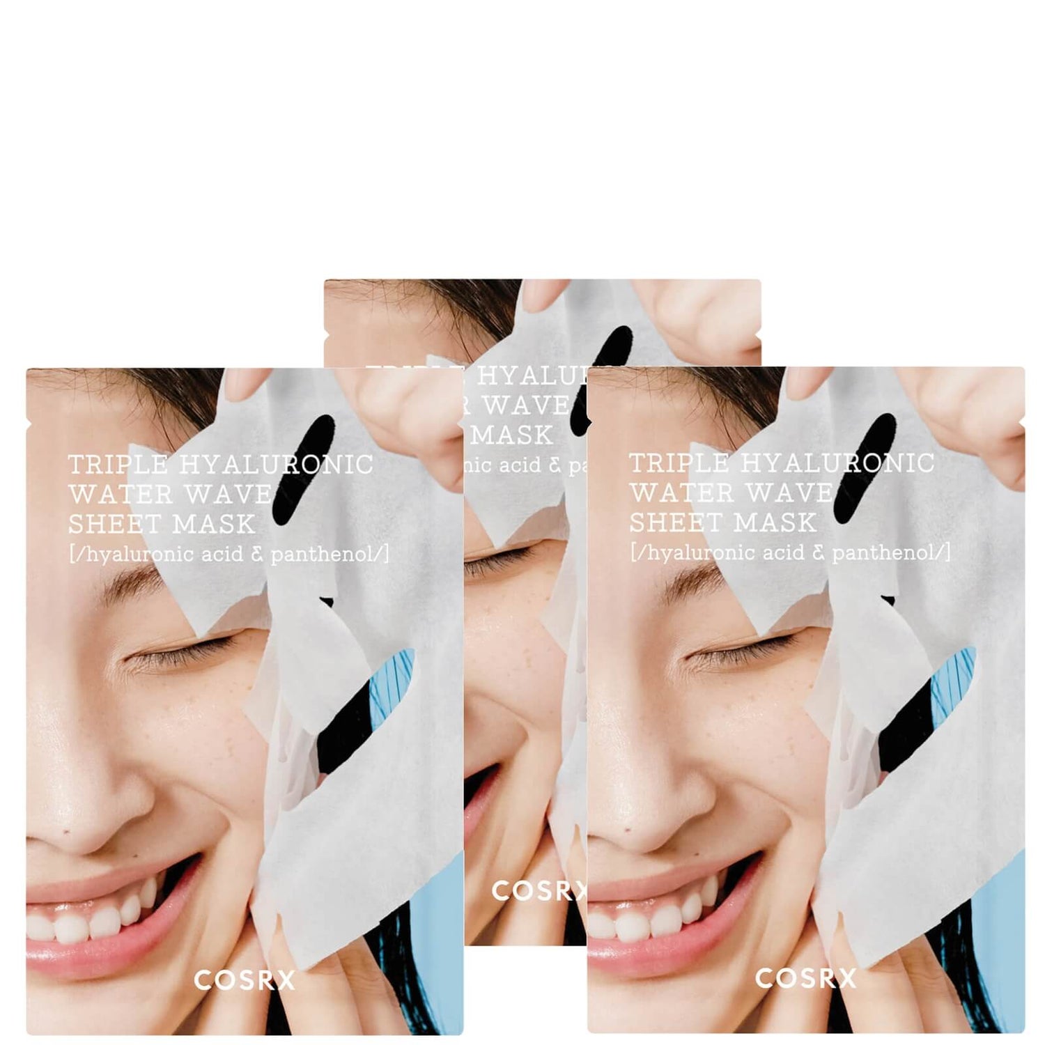 COSRX Triple Hyaluronic Water Wave Sheet Mask -kangasnaamio (3 kpl:n pakkaus)