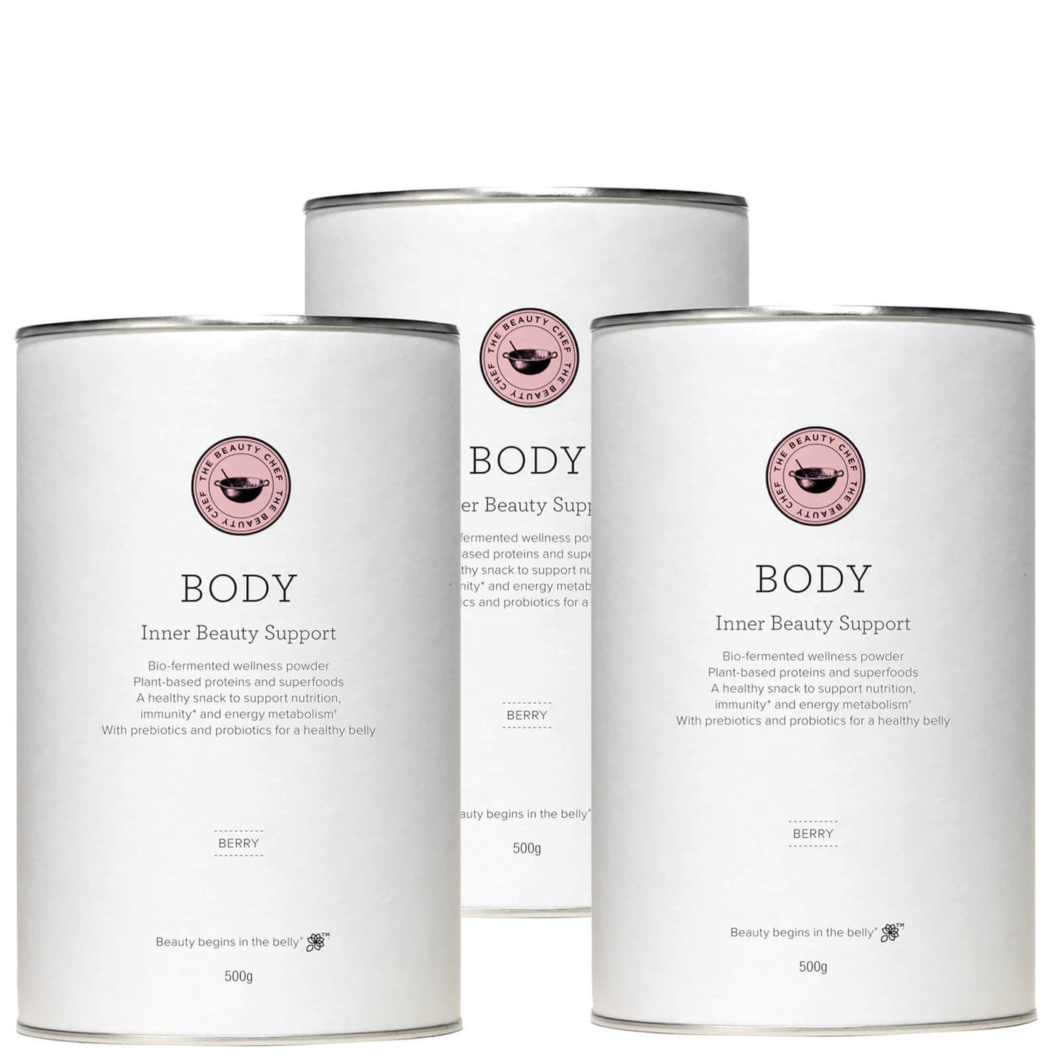 The Beauty Chef Body Inner Beauty Support Supplements Berry Trio (Worth $207.00)