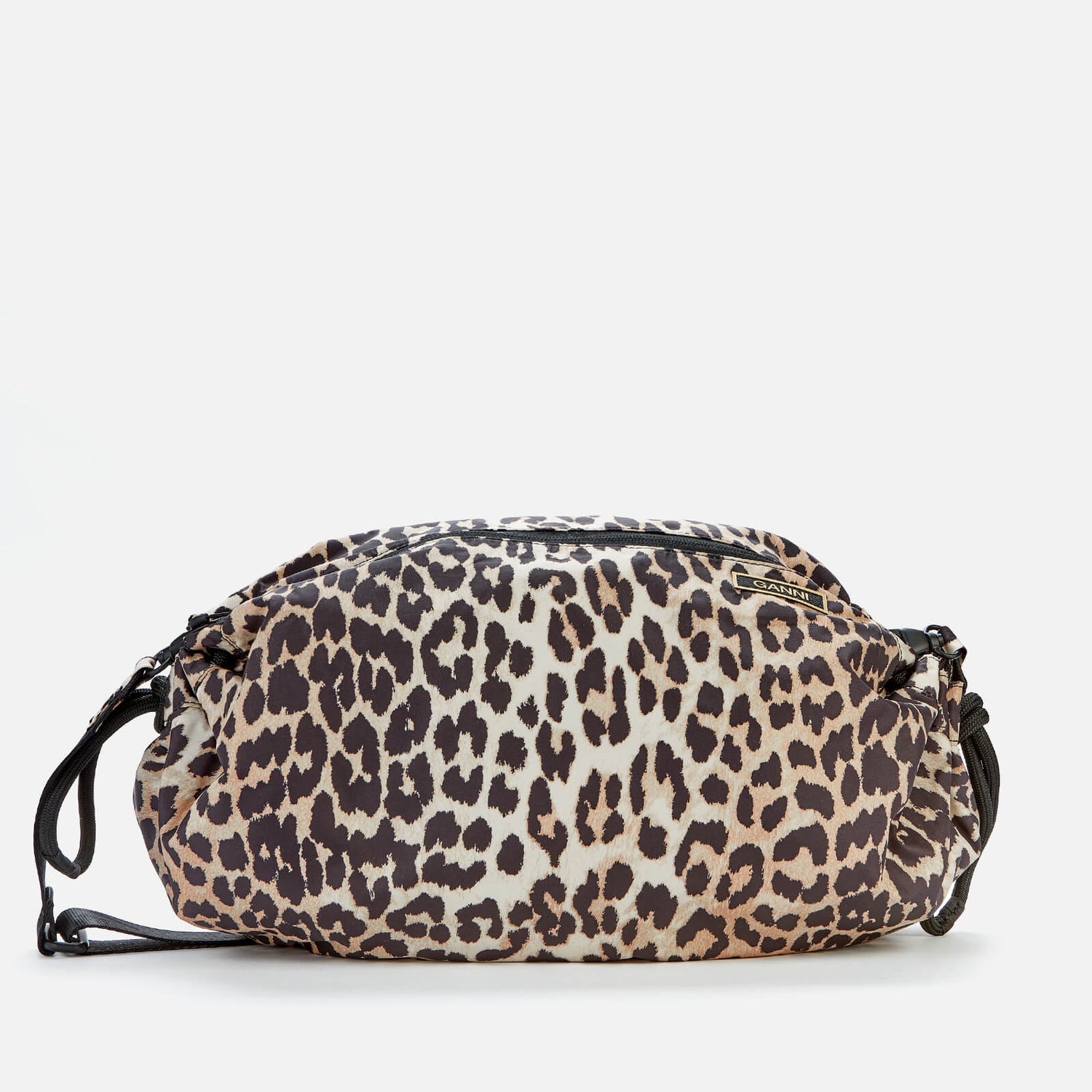 Ganni Women's Duffle Recycled Bag - Leopard