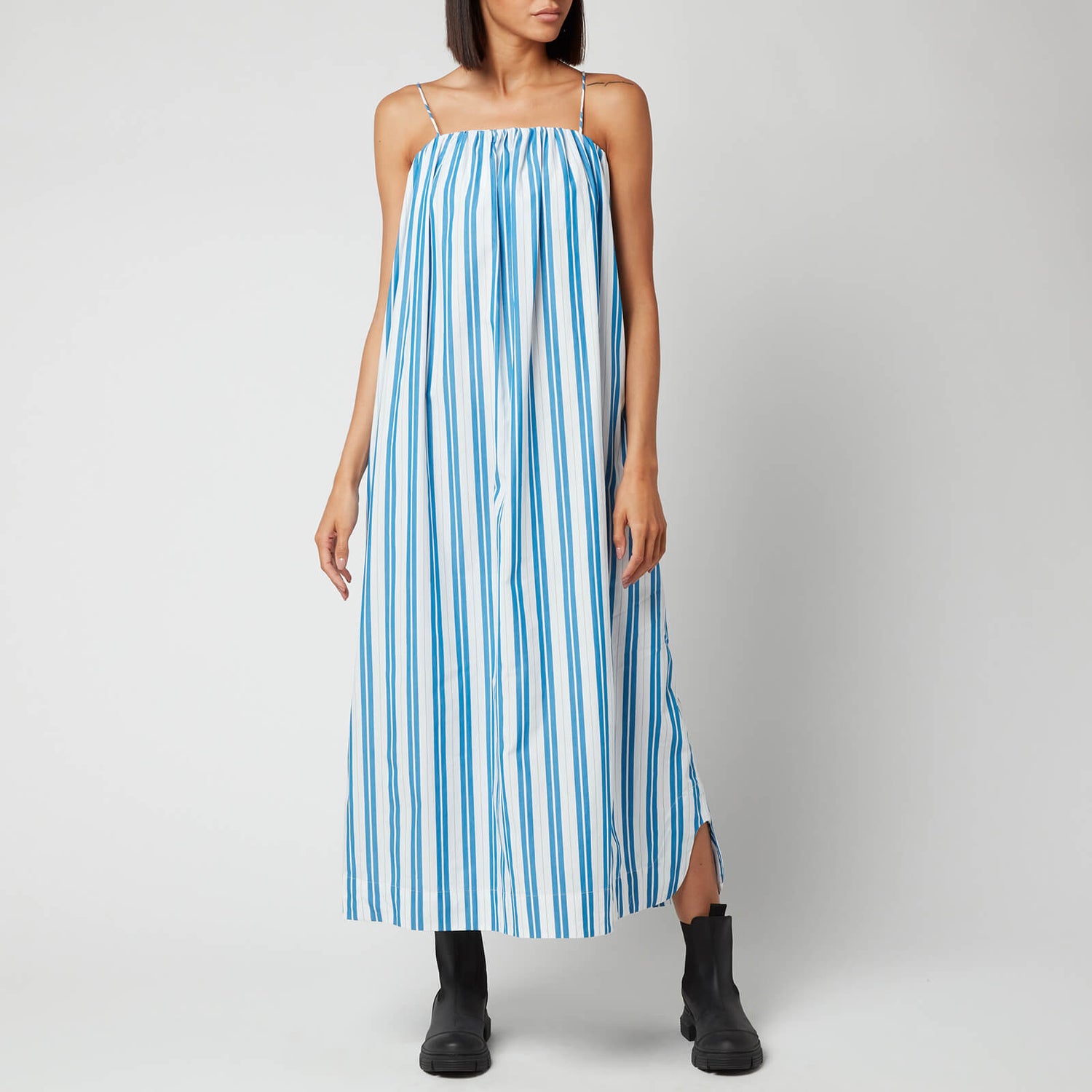 Ganni Women's Stripe Cotton Dress - Daphne - EU34/UK6