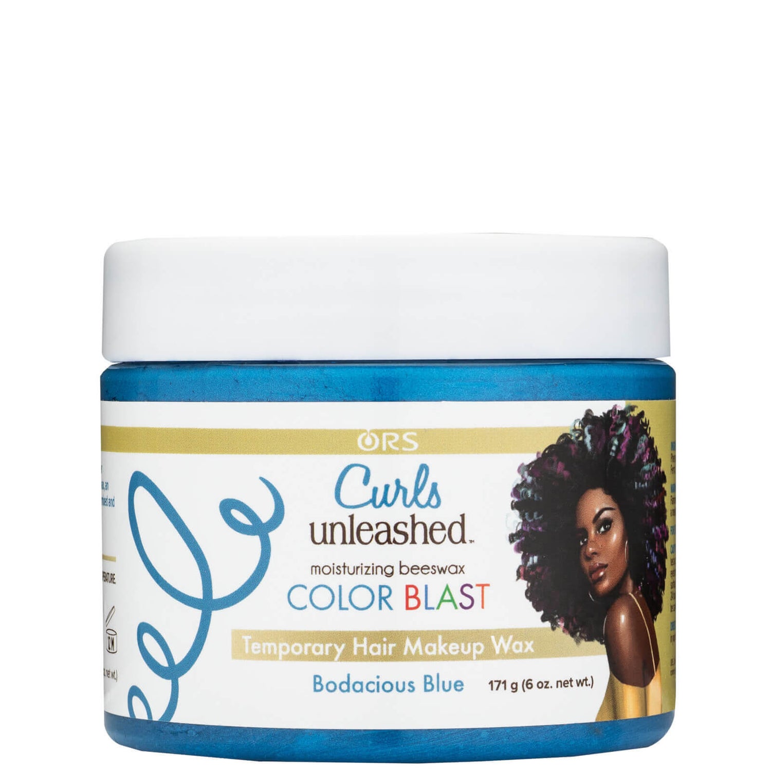 ORS Curls Unleashed Colour Blast Προσωρινό κερί μακιγιάζ μαλλιών - Bodacious Blue