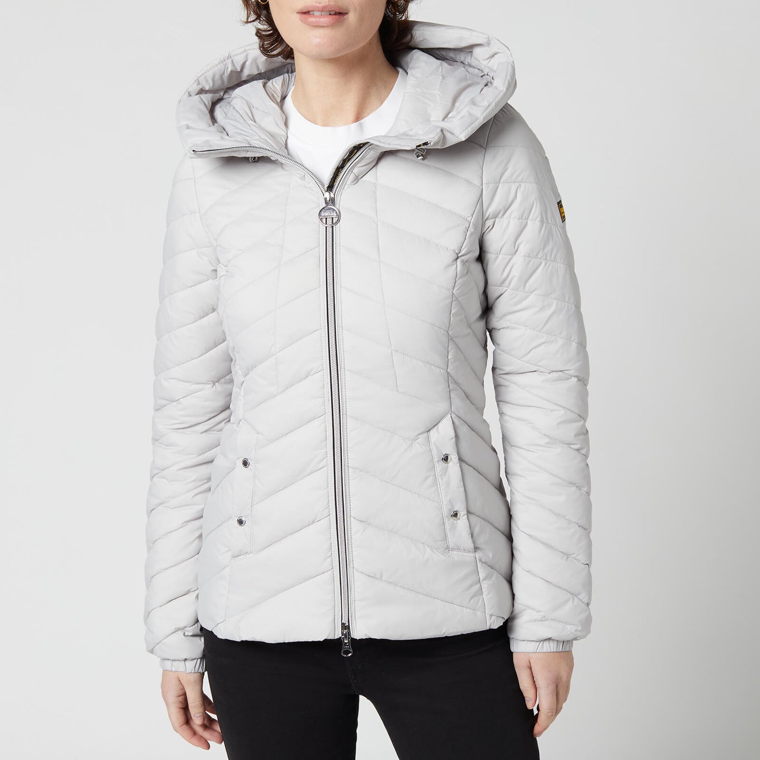 Barbour International Women's Sitka Quilted Jacket - Ice White