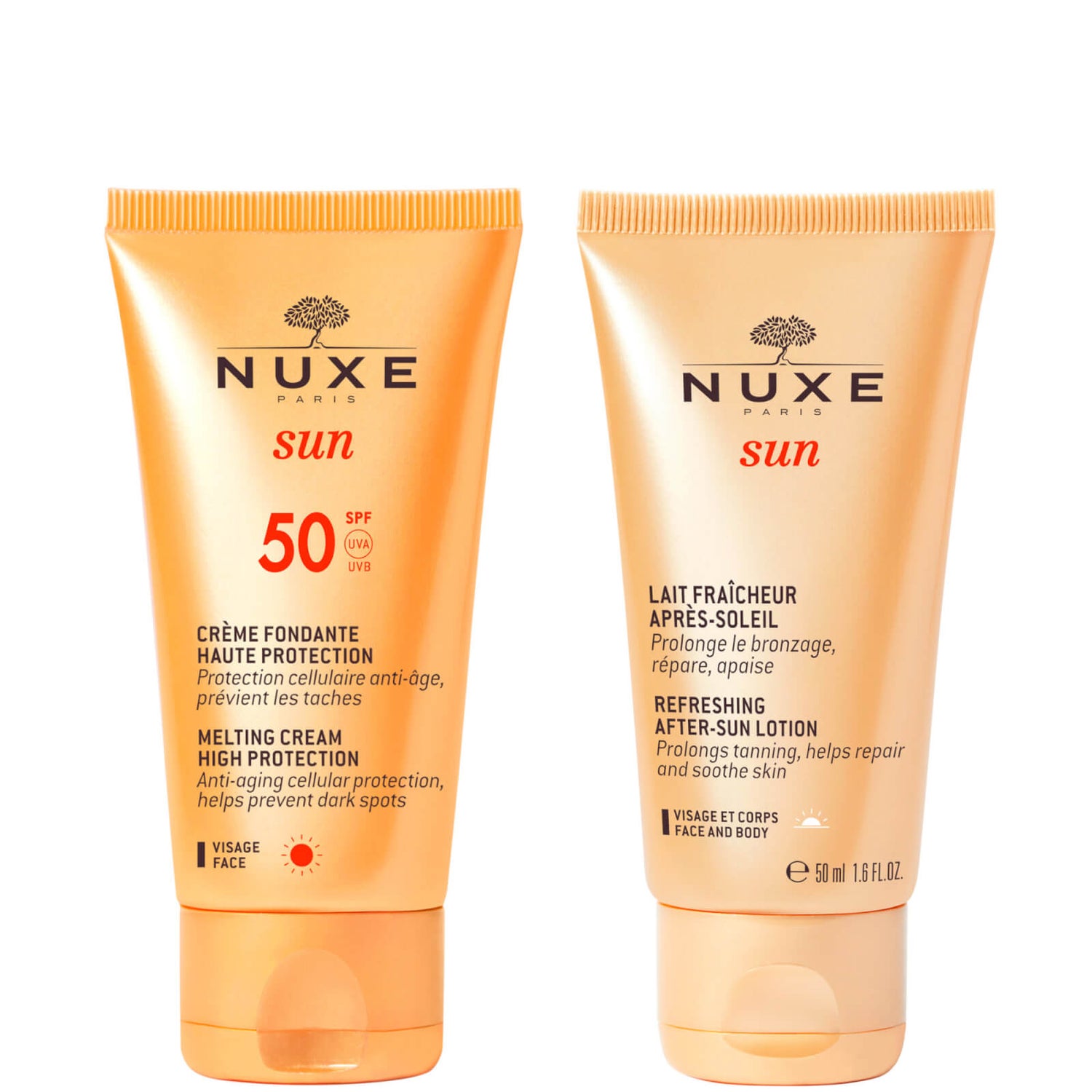 NUXE Sun Care SPF50 and Aftersun Set (Worth £22.87)