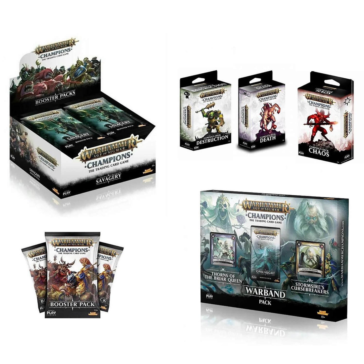 Warhammer Age of Sigmar Deluxe Trading Card Game Mega Bundle