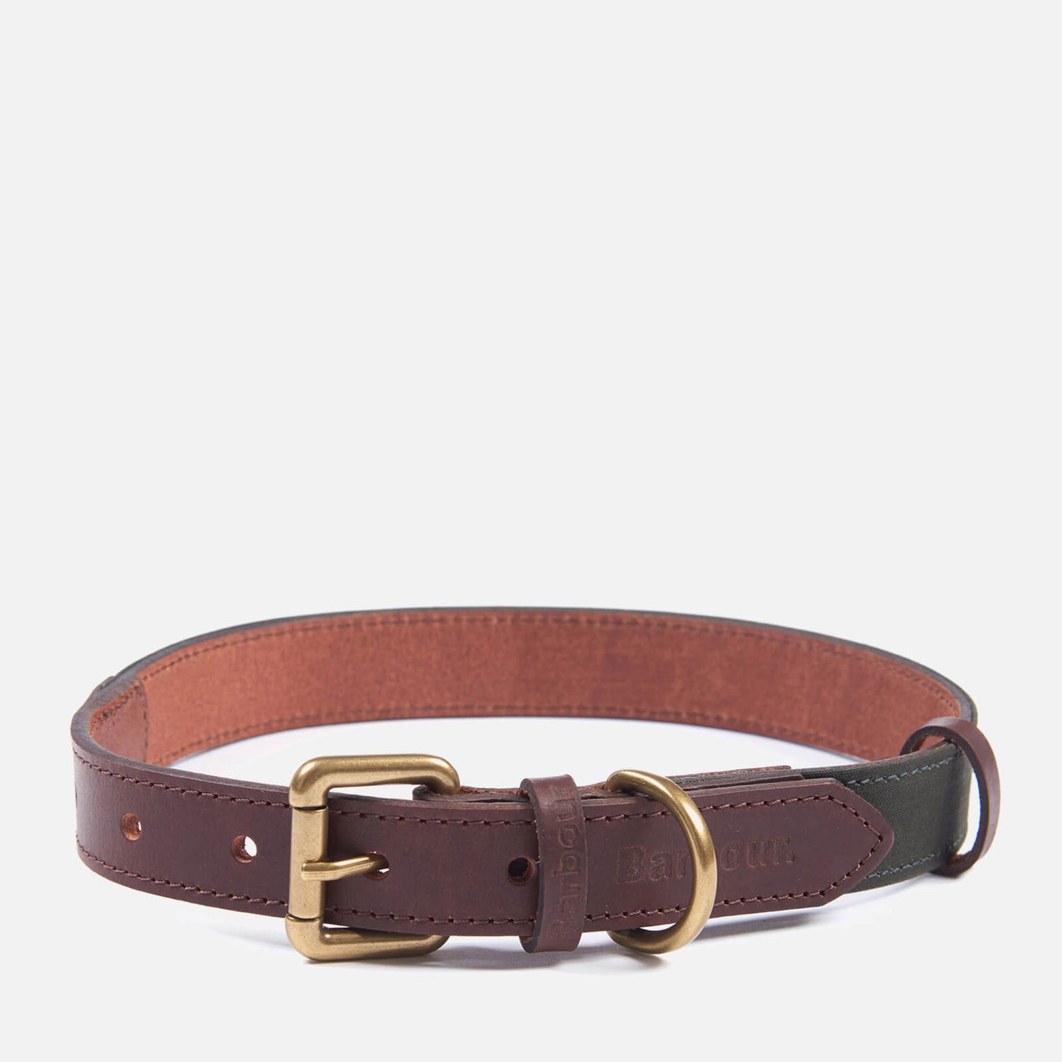 Barbour Wax/Leather Dog Collar - Olive