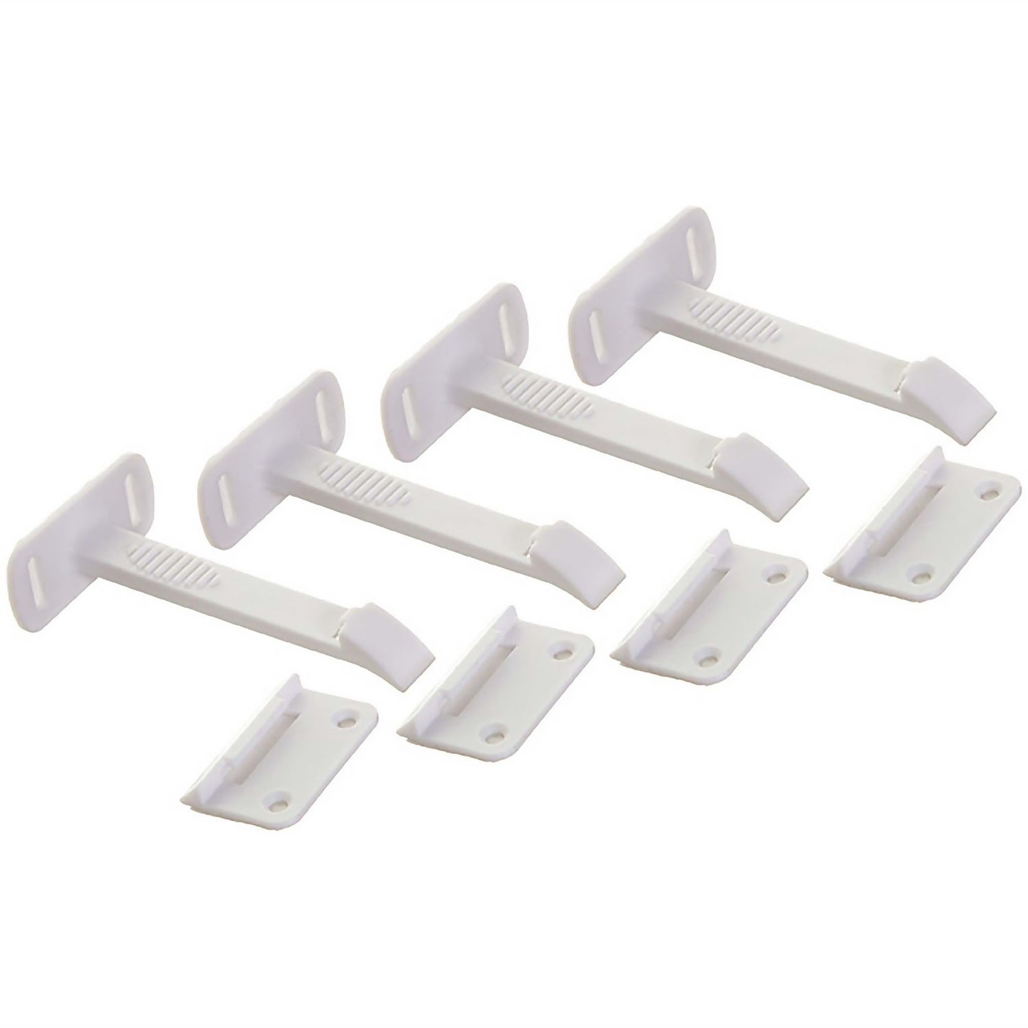 ADHESIVE SAFETY LATCHES LONG 4 PACK