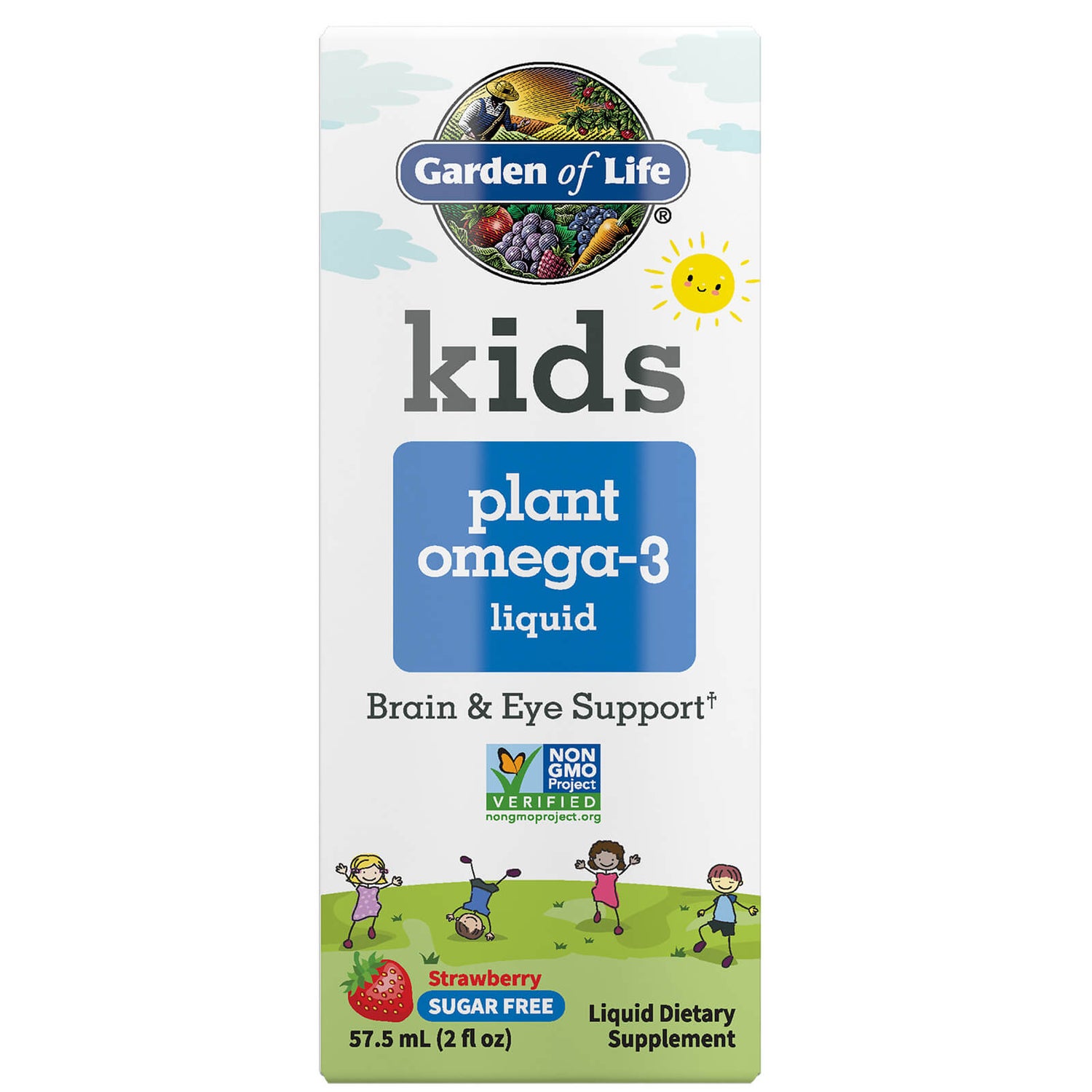 Kids 植物性 omega-3 草莓口味－57.5 毫升液體