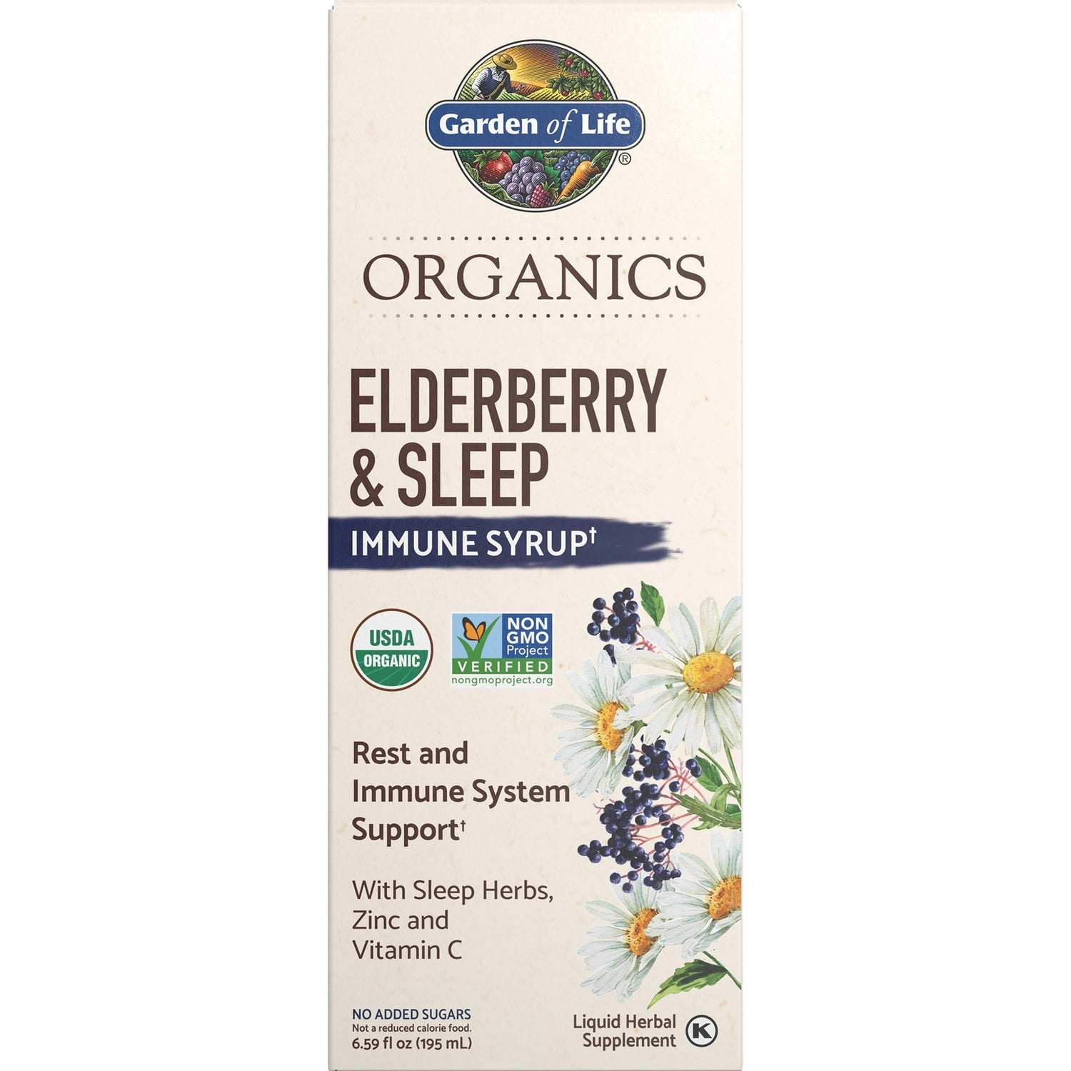 Organics 接骨木果和舒眠免疫糖漿－195毫升