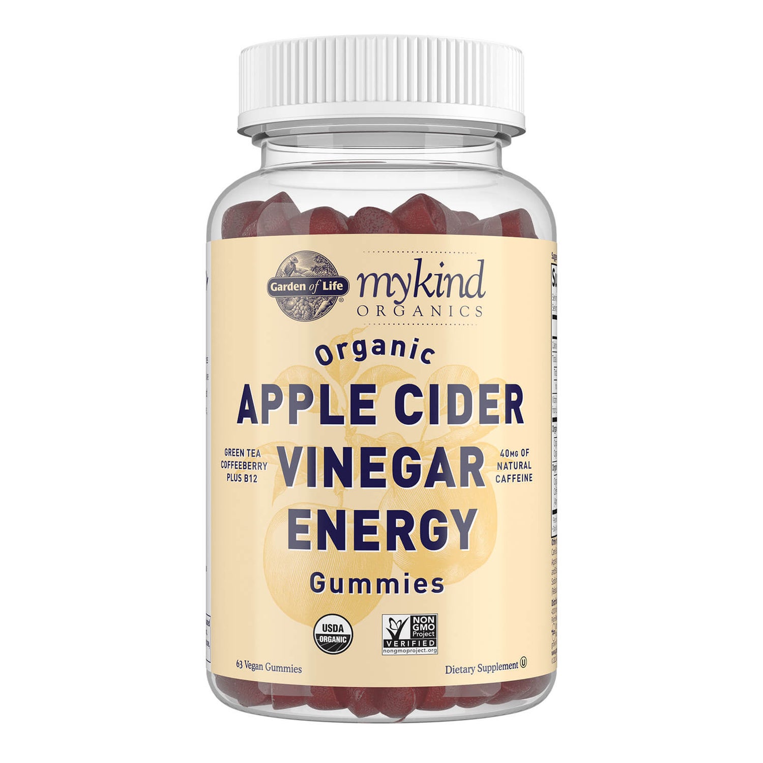 myKind Organics Apple Cider Vinegar Energy - 63 Gummies