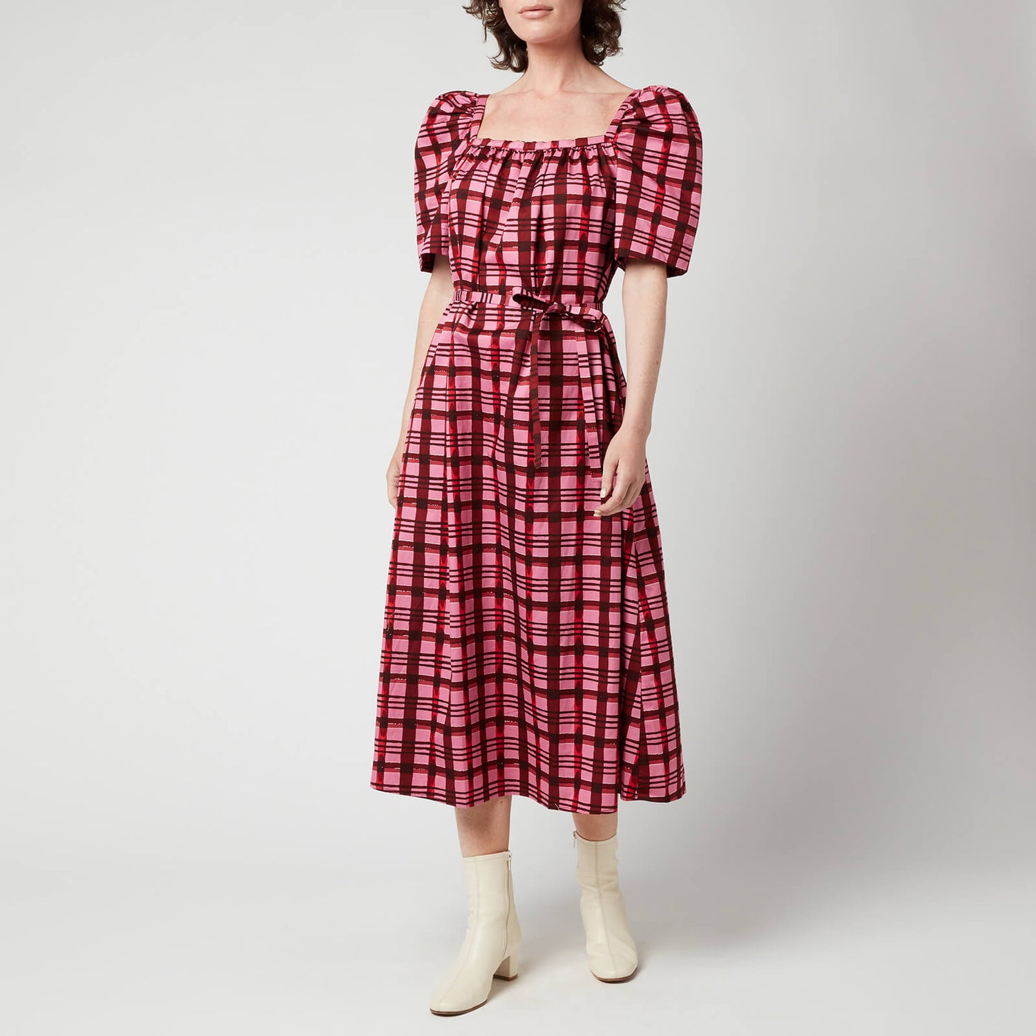 Baum Und Pferdgarten Women's Aiko Dress - Pink Plaid
