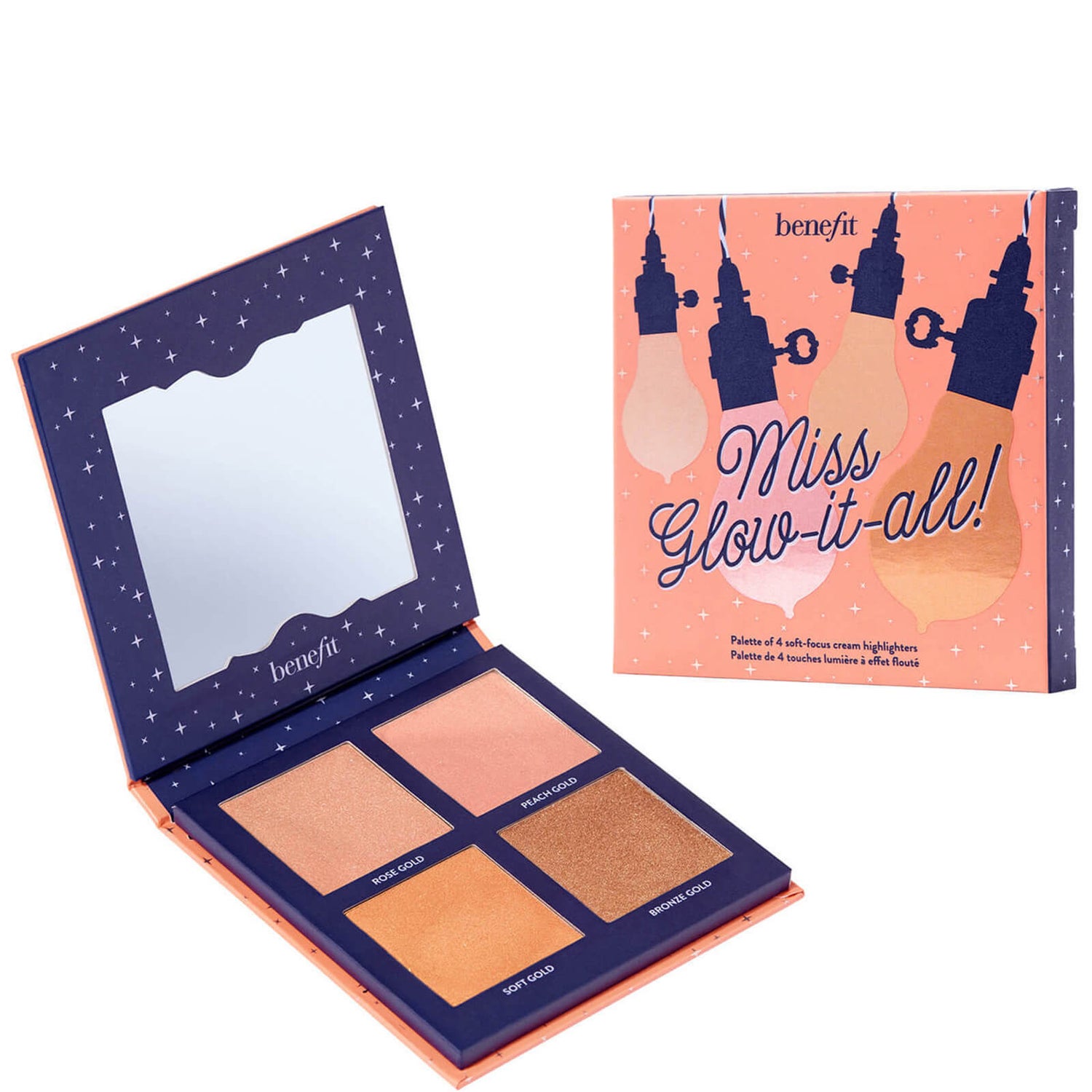 benefit Miss Glow it All Cream to Powder Highlighter Palette Exclusive 8g