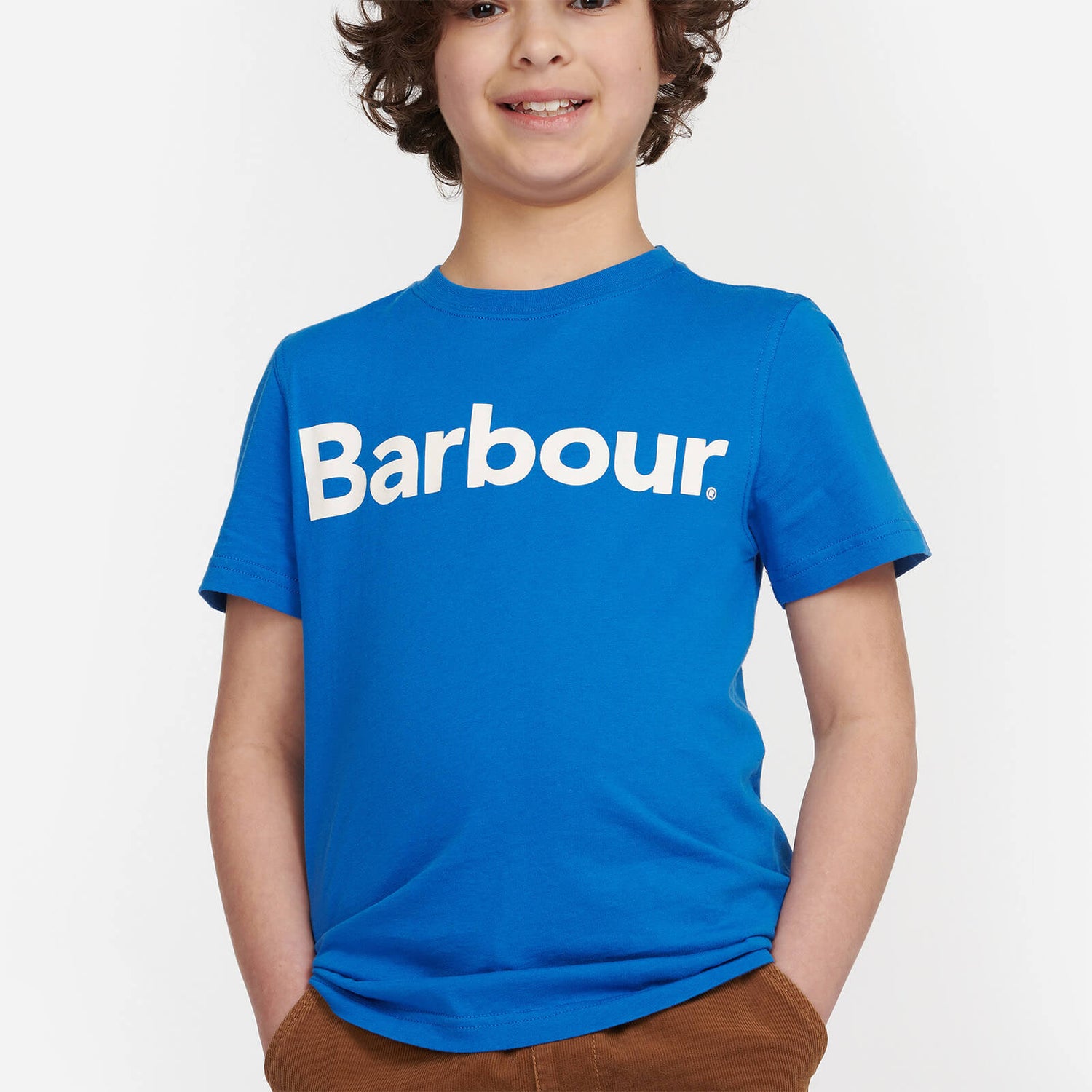 Barbour Boys' Logo T-Shirt - Frost Blue