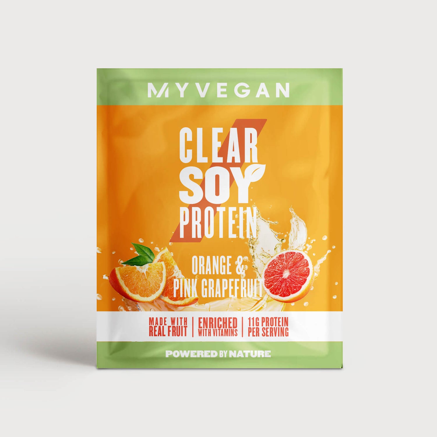 Clear Soy Protein (Sample) - 17g - Orange and Pink Grapefruit