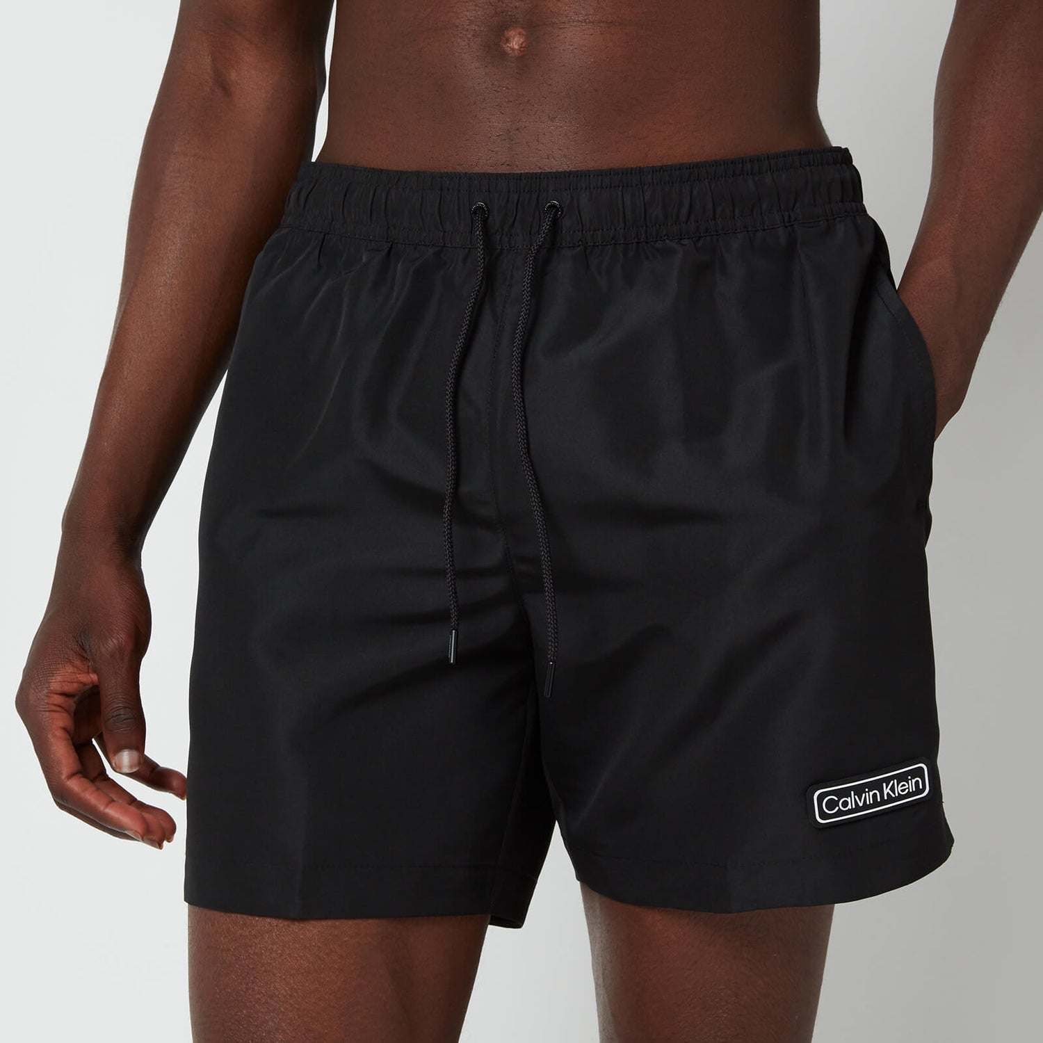 Calvin Klein Men's Medium Drawstring Swim Shorts - Black