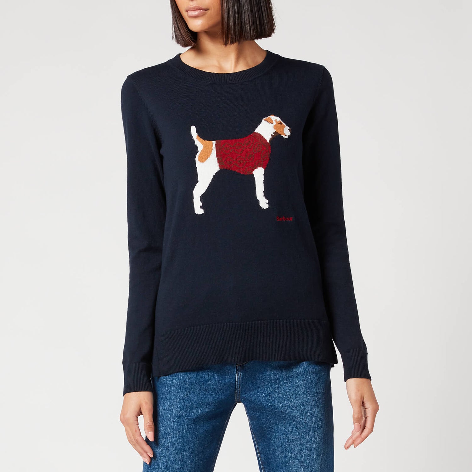 Barbour Women's Saddle Knitted Jumper - Navy