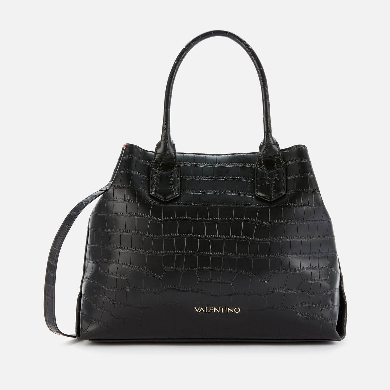 Valentino Bags Women's Juniper Croco Tote Bag - Black