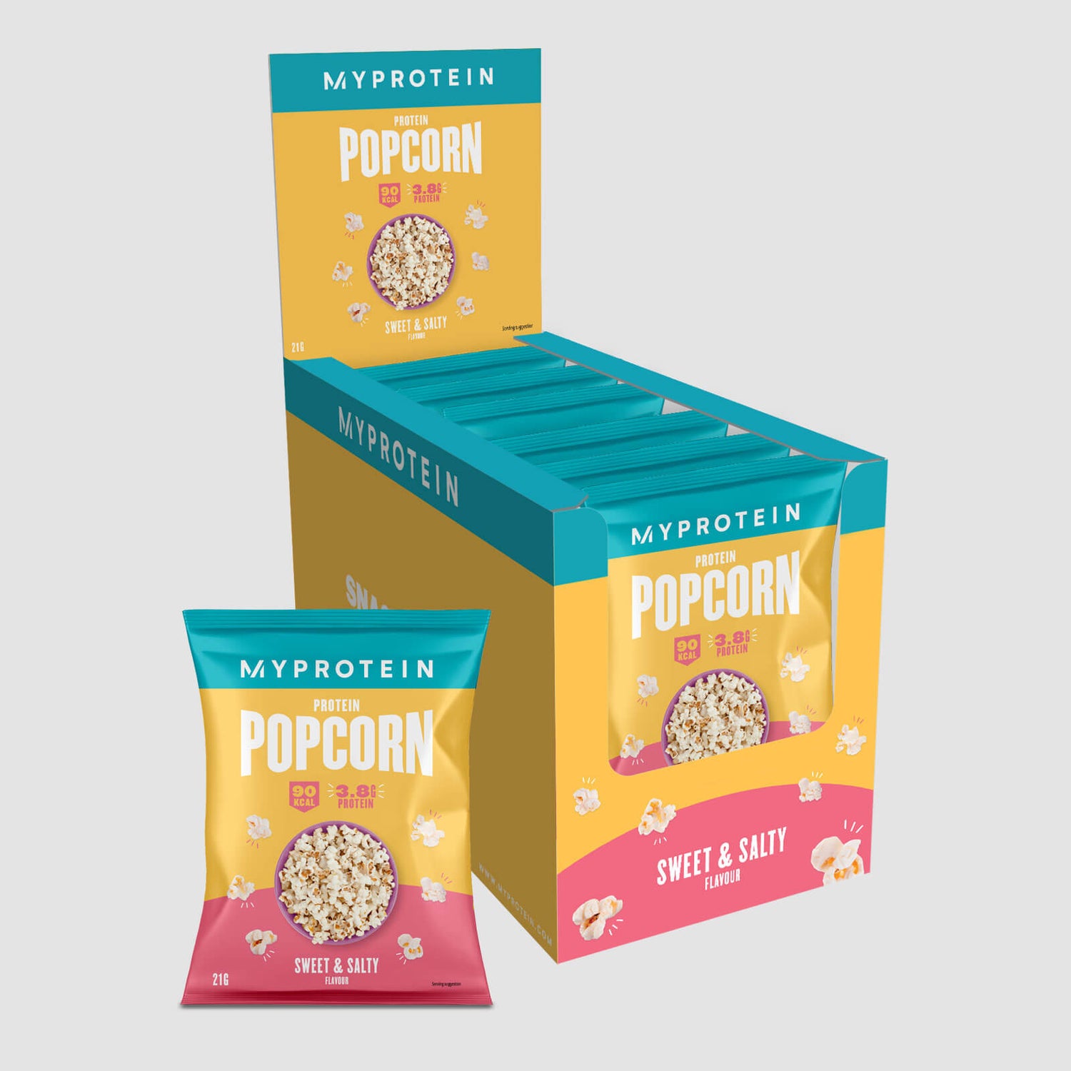 Protein Popcorn - 6 x 21g - Sweet and Salty