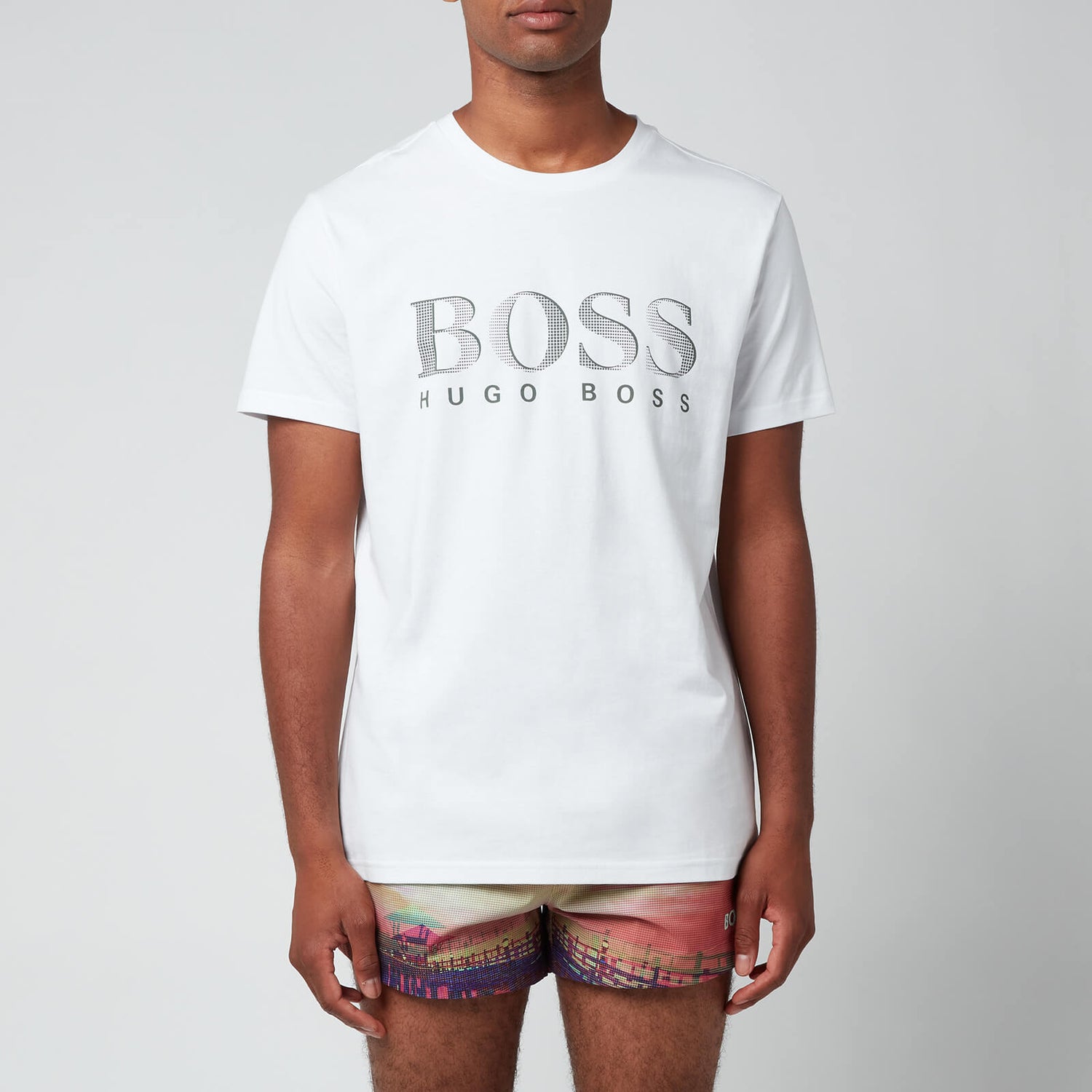 BOSS Bodywear Men's UPF 50+ T-Shirt - Natural