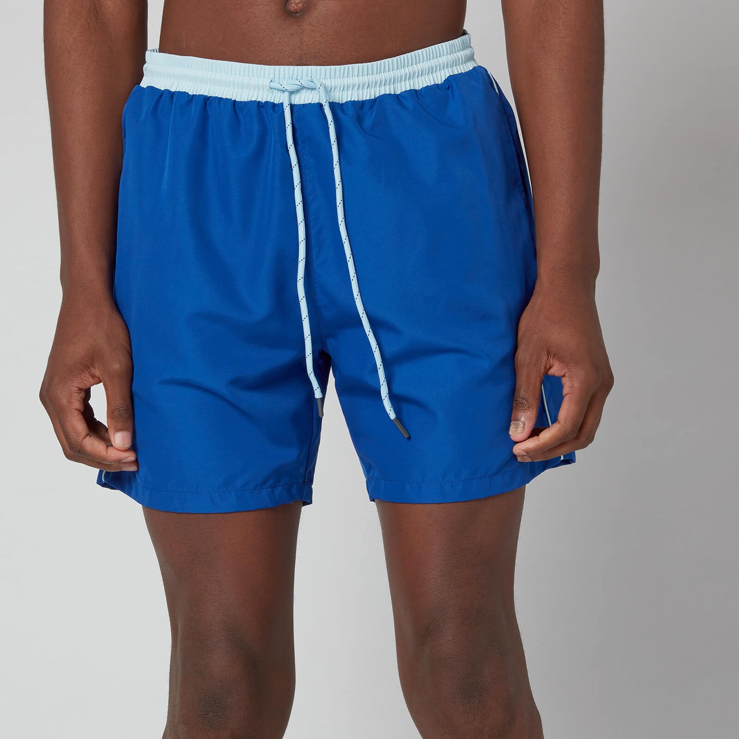 BOSS Bodywear Men's Medium Length Swimshorts - Medium Blue
