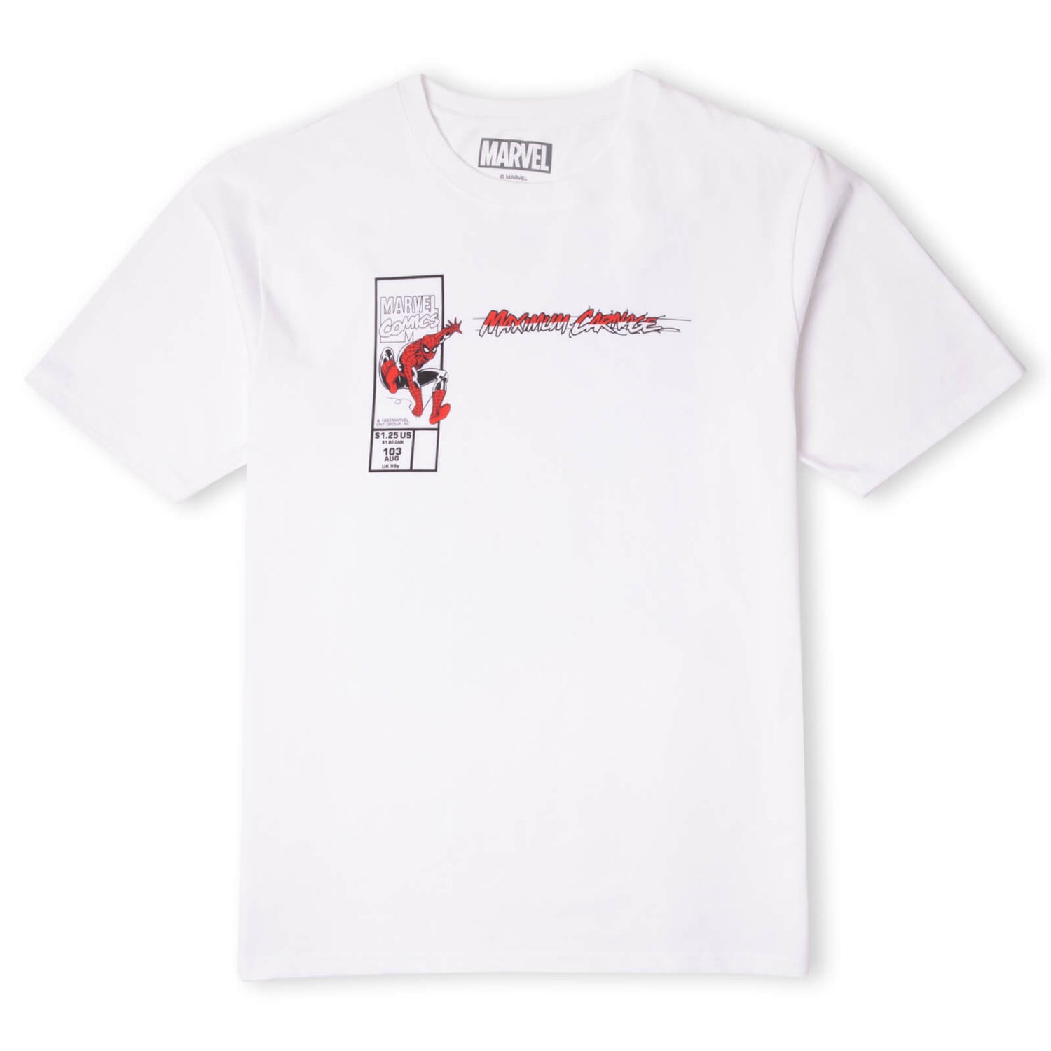 Venom Maximum Carnage Oversized Heavyweight T-Shirt - White