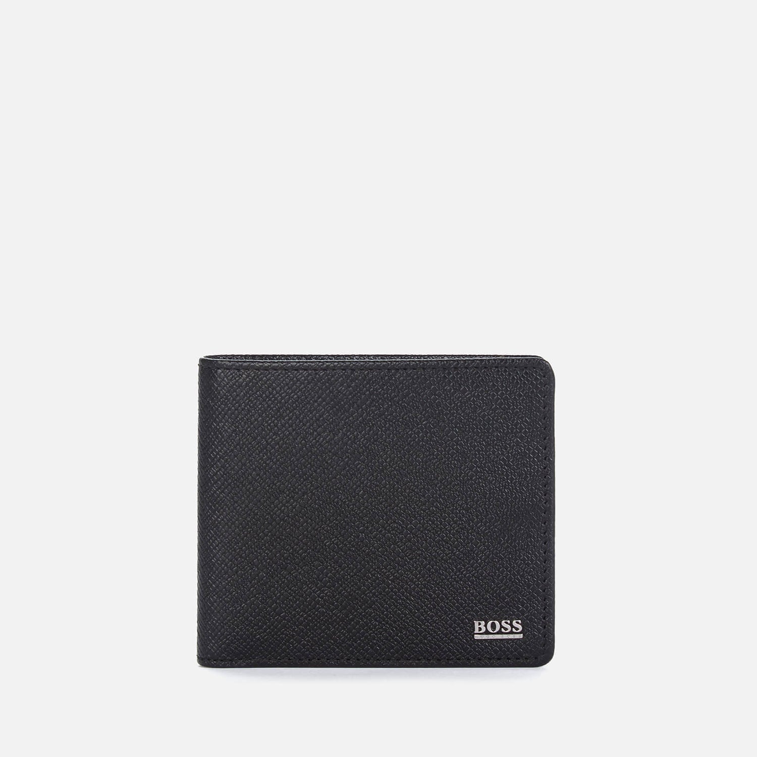 BOSS Men's Signature Collection Bifold Wallet In Palmellato Leather - Black