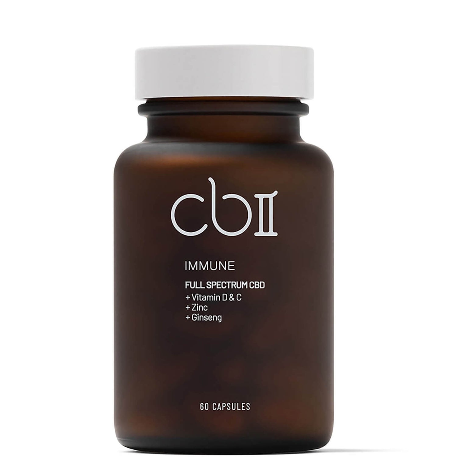 CBII Immune CBD Capsules with Vitamin D and C 157g