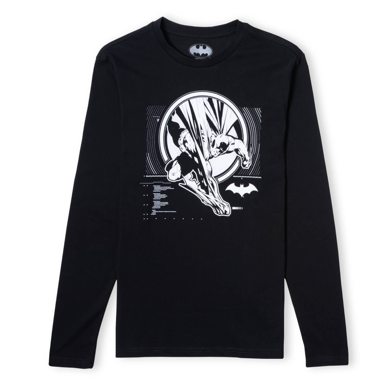 Batman Action Unisex Long Sleeve T-Shirt - Black