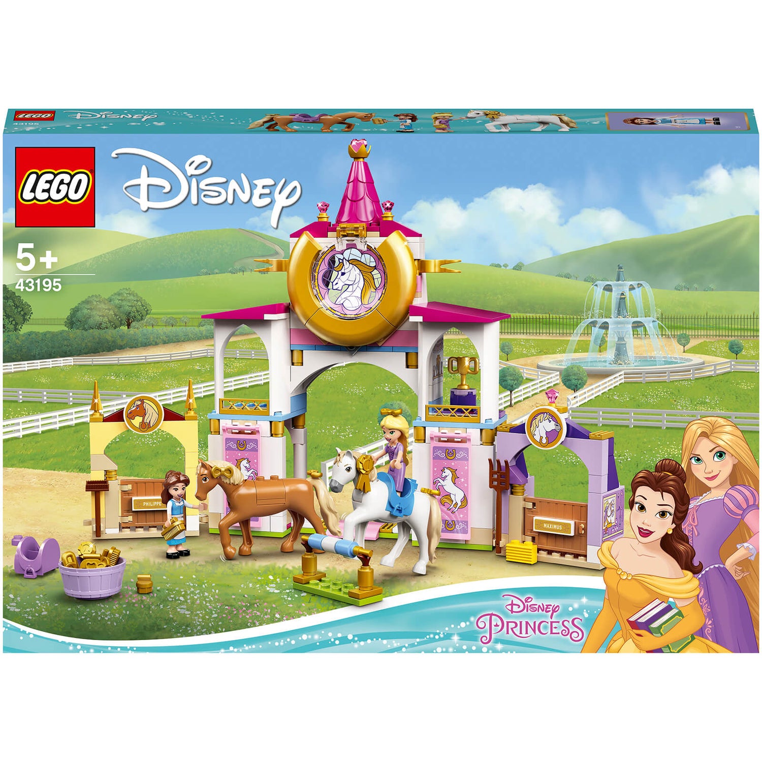 LEGO Disney Belle & Rapunzel's Royal Stables Horse Toy (43195)