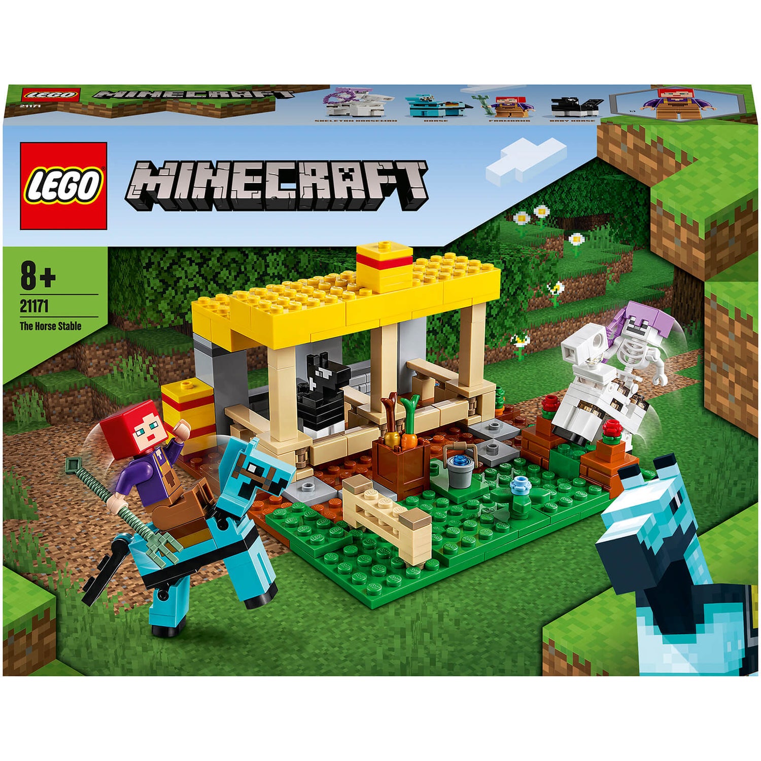 LEGO Minecraft: The Horse Stable Farm Toy with Figures (21171)