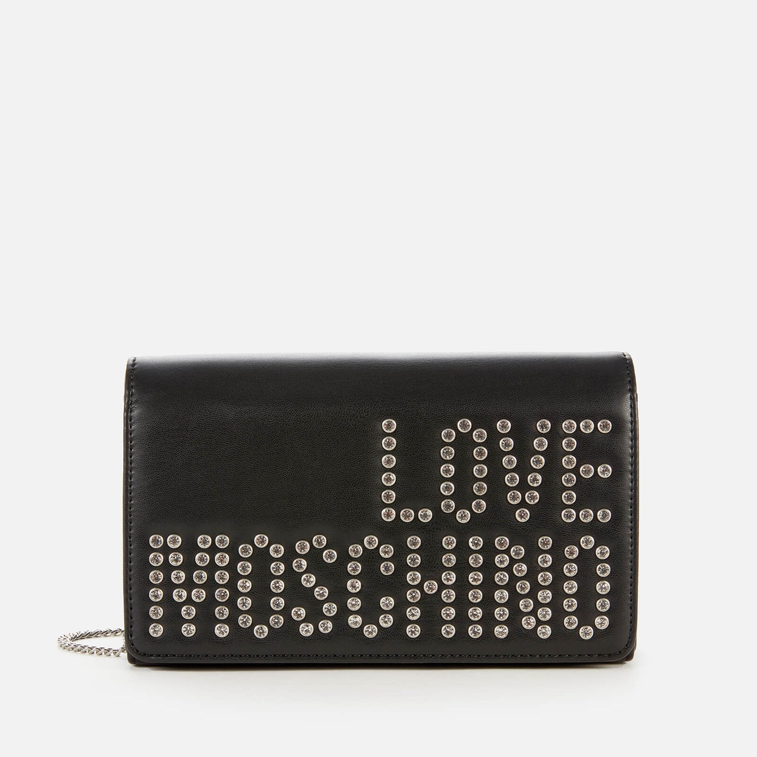 Love Moschino Women's Stud Logo Chain Bag - Black