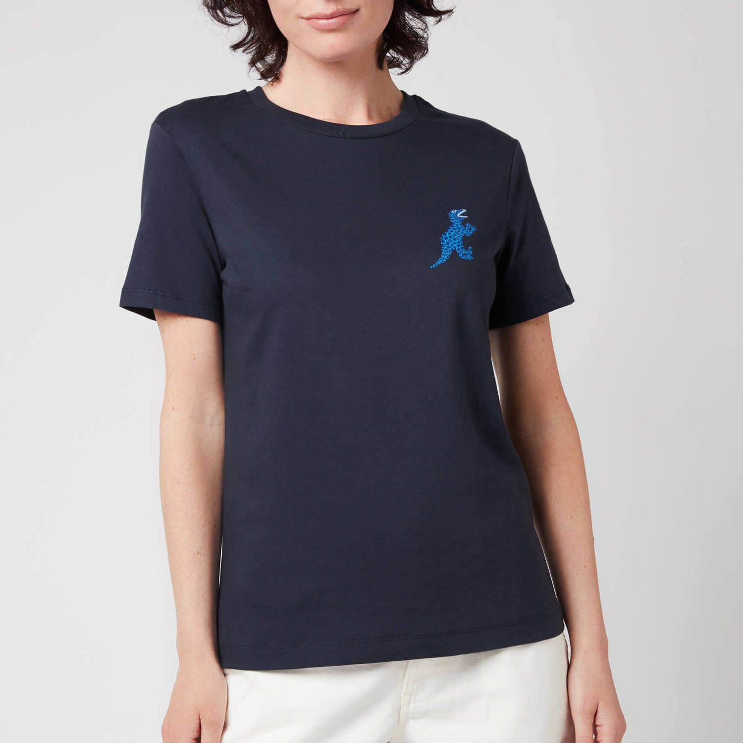 PS Paul Smith Women's Small Dino Printed T-Shirt - Navy