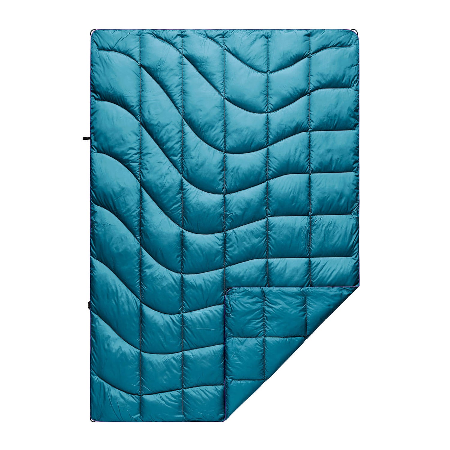 Rumpl Solid Nanoloft Puffy Blanket - Harbor Blue