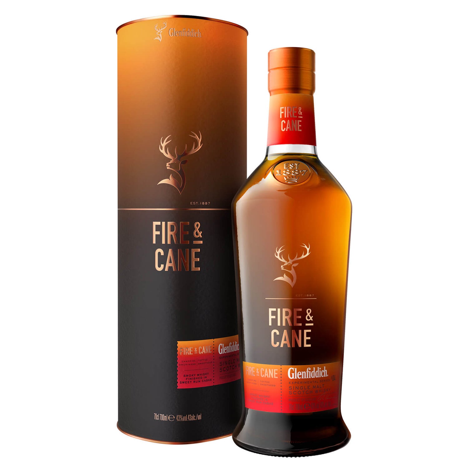 Glenfiddich Fire & Cane Experimental Single Malt Scotch Whisky 70cl