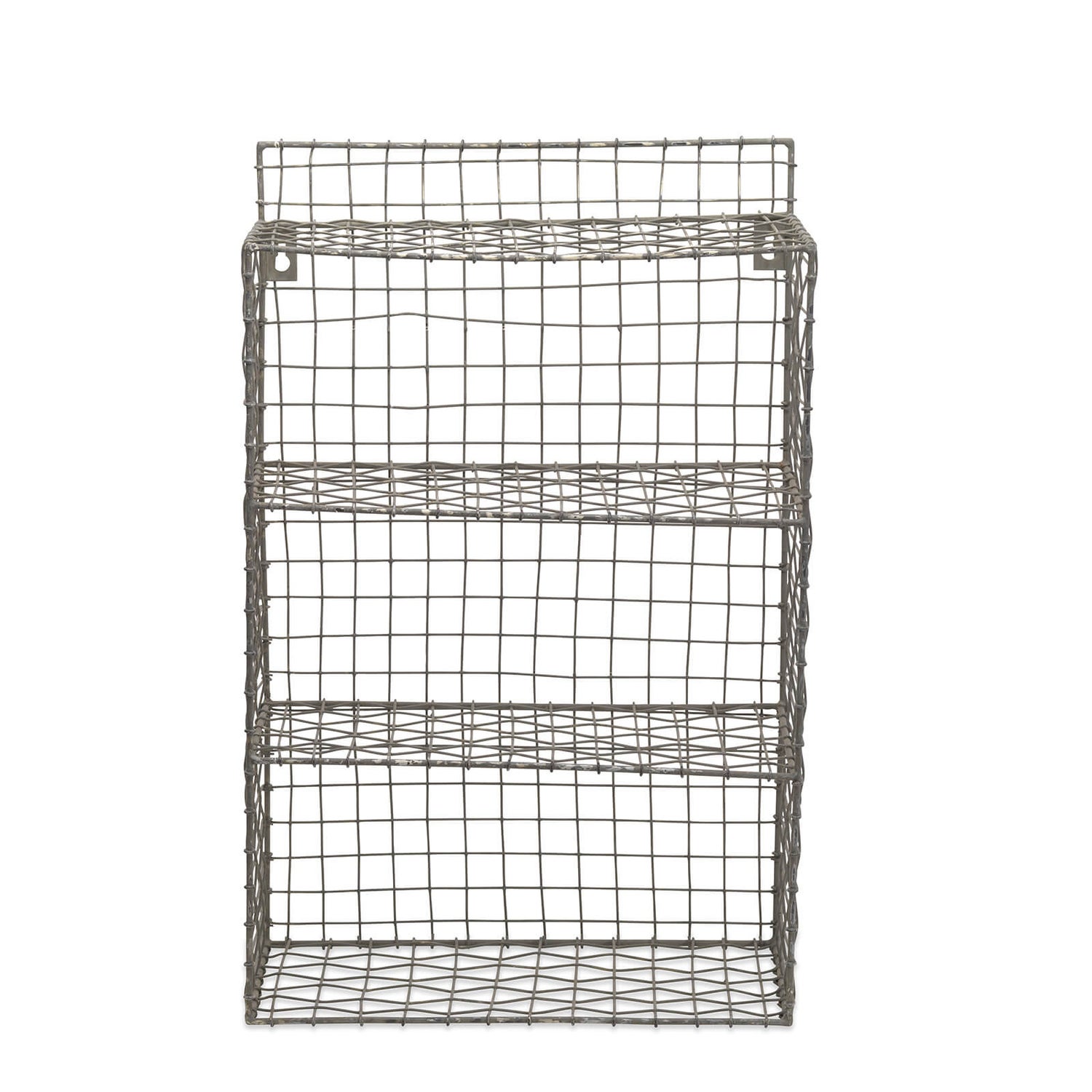 Nkuku Locker Room Shelf - Distressed Grey - 52 x 33 x 16cm