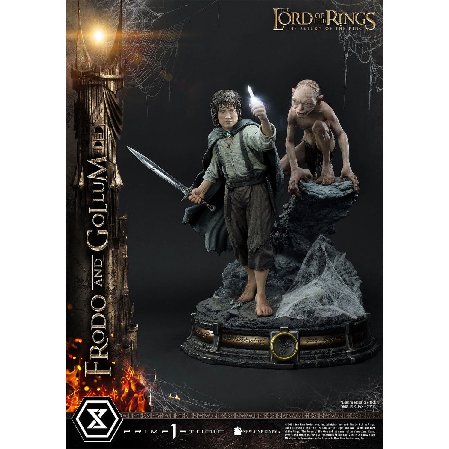 Prime 1 Studio Lord of the Rings Statue 1/4 Frodo & Gollum Bonus Version 46 cm