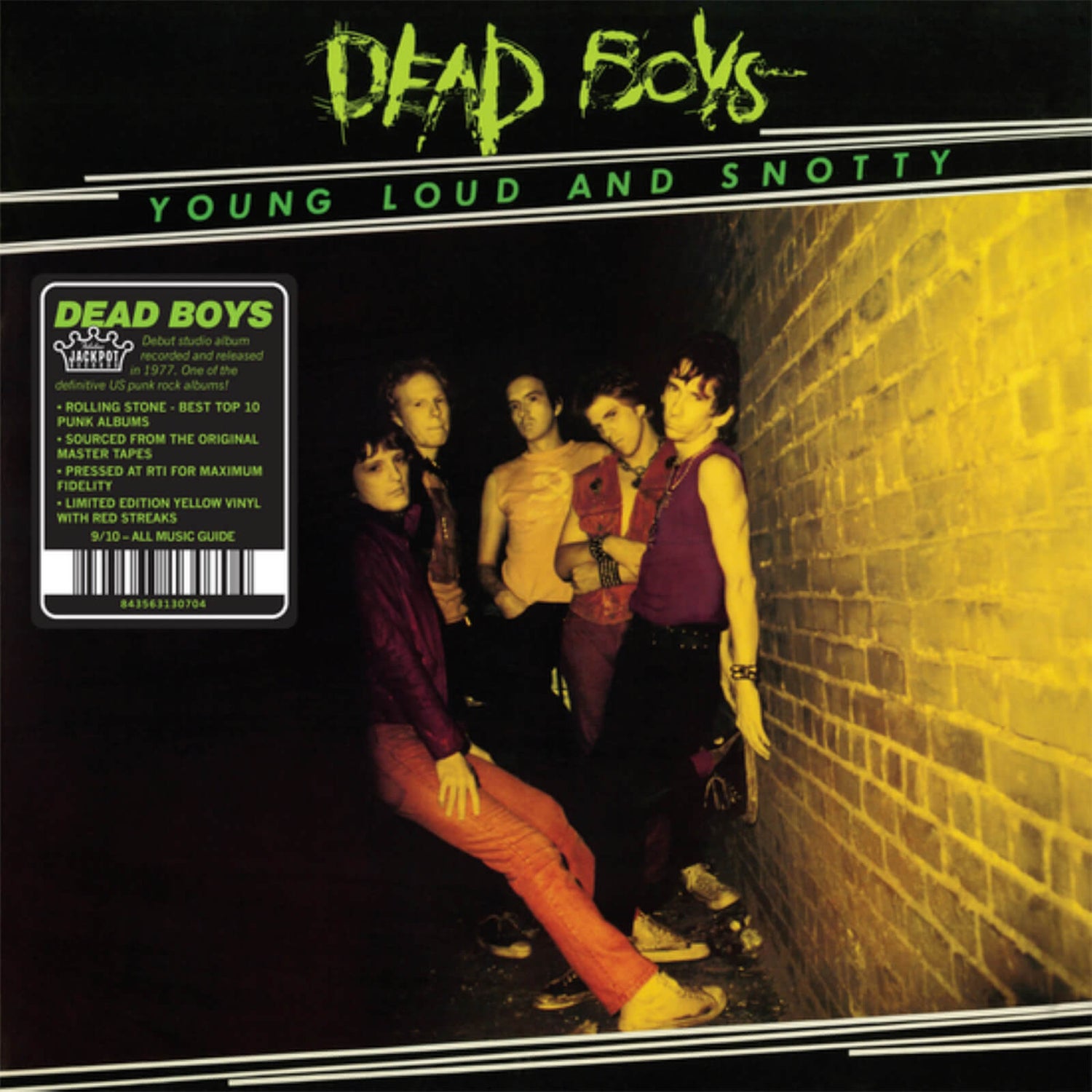 Dead Boys - Young Loud and Snotty Vinyl (Yellow with Red Streaks)