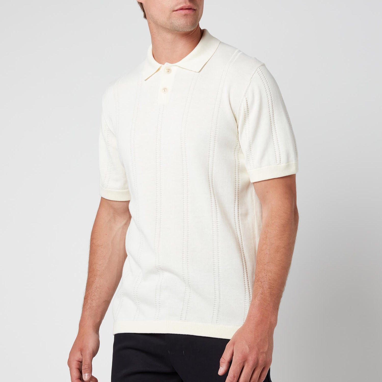 Ted Baker Men's Youfroz Textured Polo Shirt - White