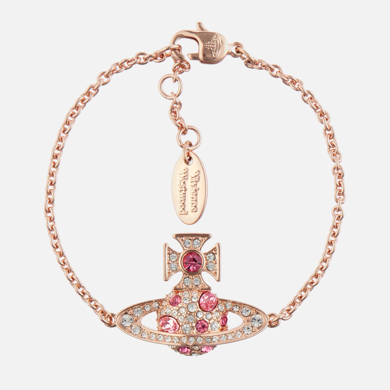 Vivienne Westwood Women's Francette Bas Relief Bracelet - Pink Gold/Rose