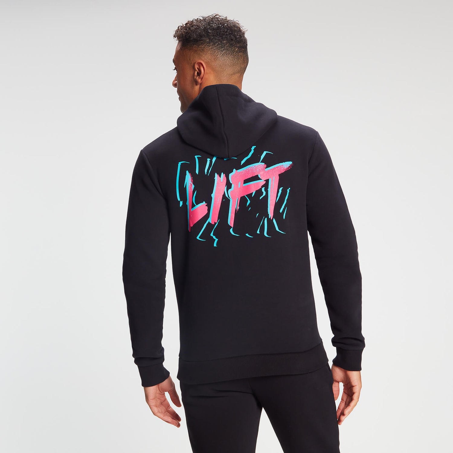 MP Herren Retro-Hoodie Lift – Schwarz