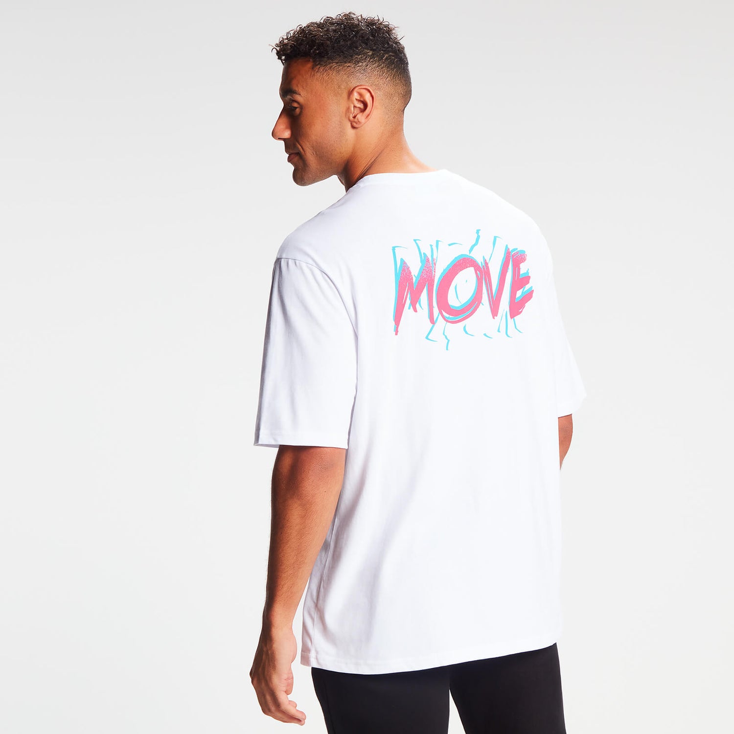 MP Retro Oversized Move T-shirt til mænd - Hvid