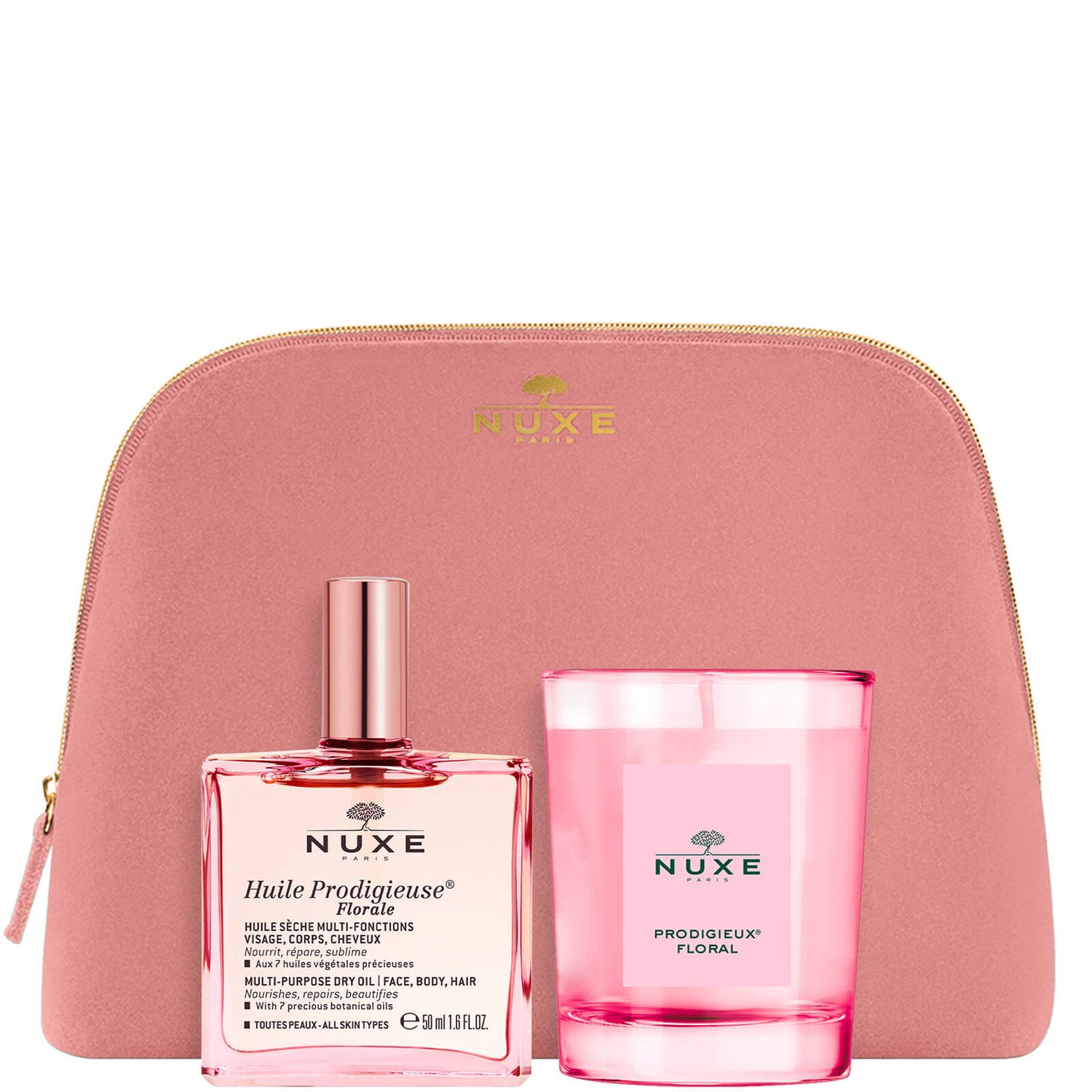NUXE Prodigious Oil® Floral Kit 50ml + Floral Candle